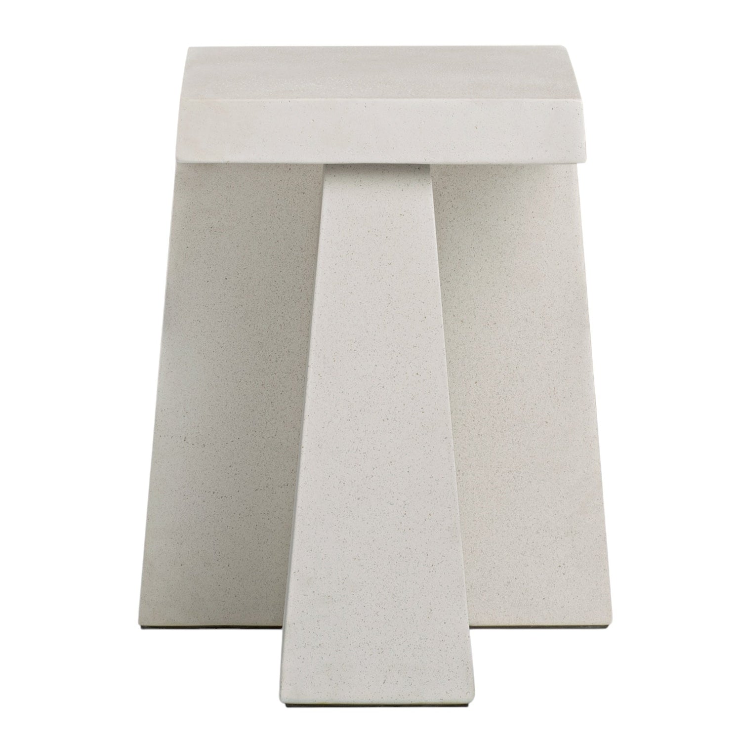 Co. House Designs Obelisk White End Table