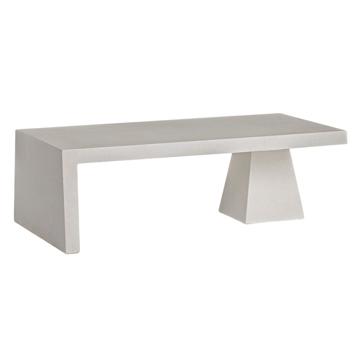 Co. House Designs Obelisk White Coffee Table