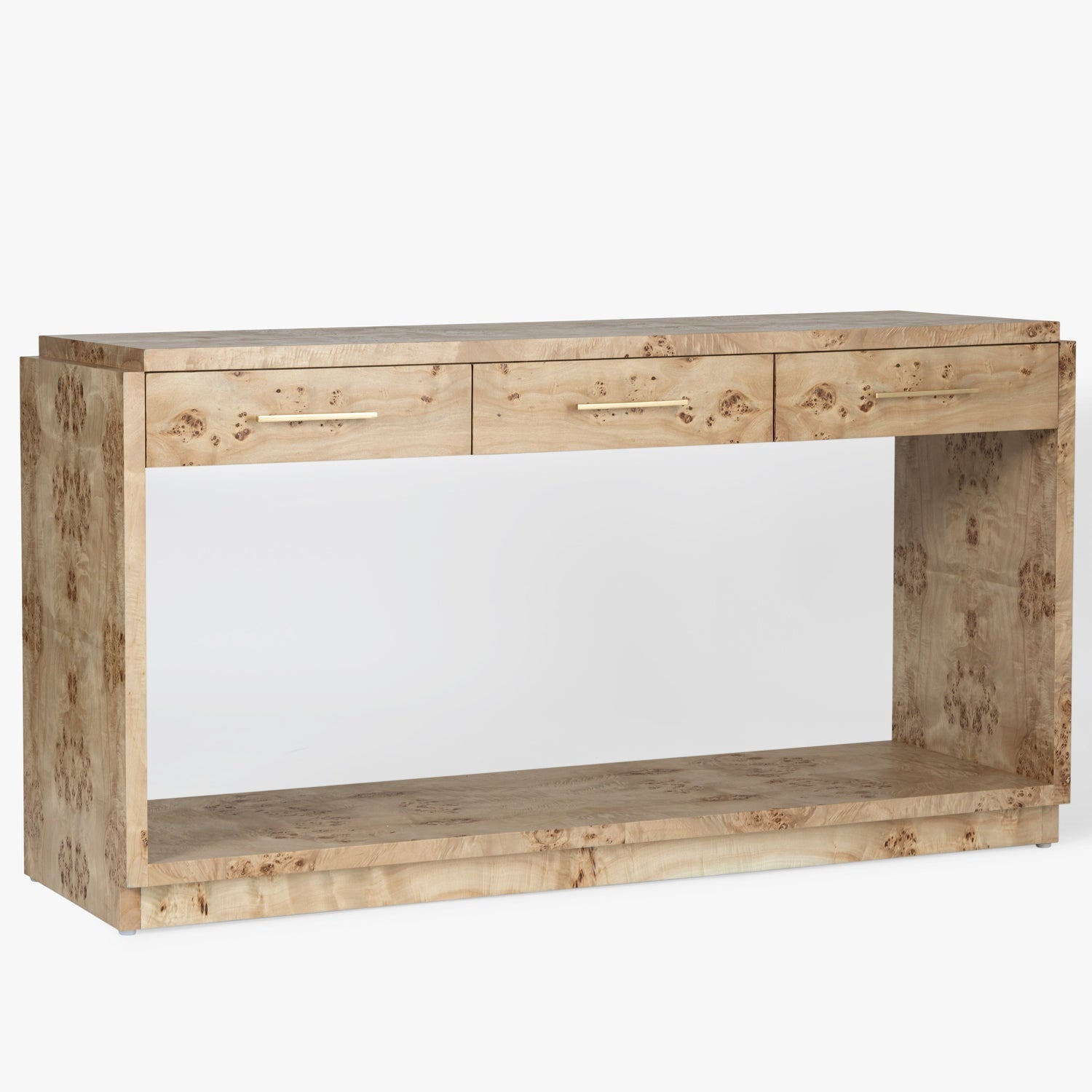 Co. House Designs Wesley Burl Light Console Table product view