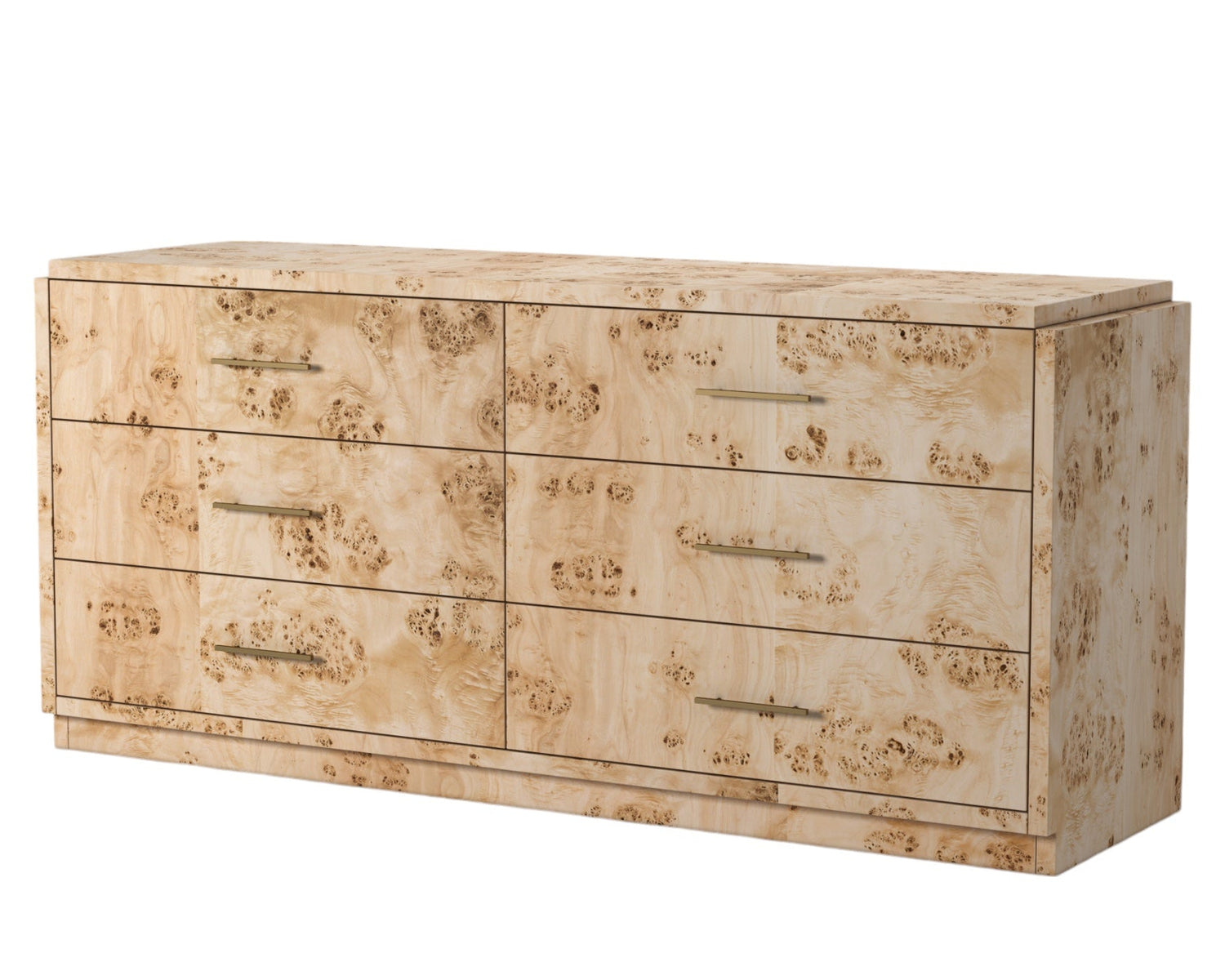 Co. House Designs Wesley 6-Drawer Burl Light Dresser product view