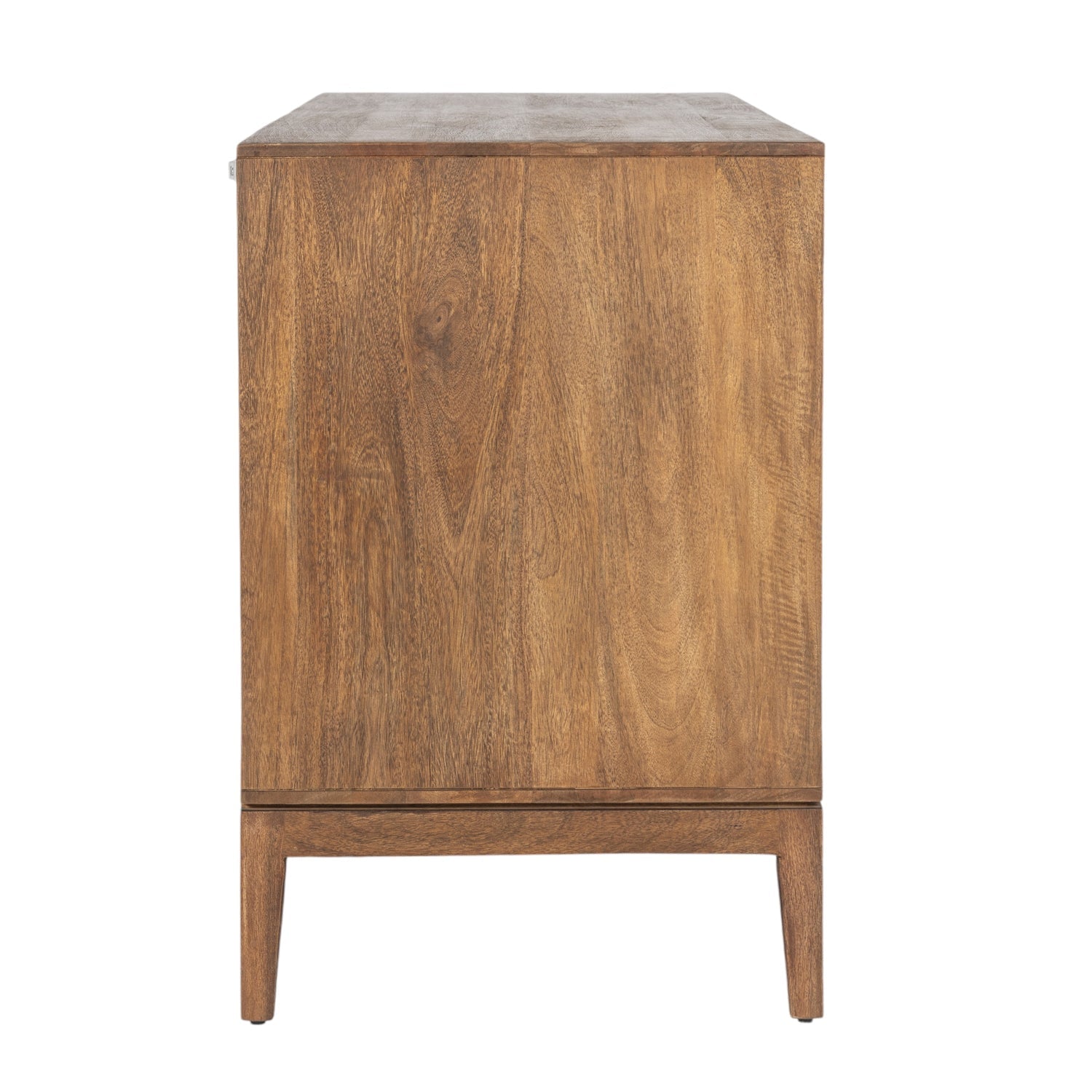 Co. House Designs Naya Solid Wood Carved Seadrift and Black Cabinet