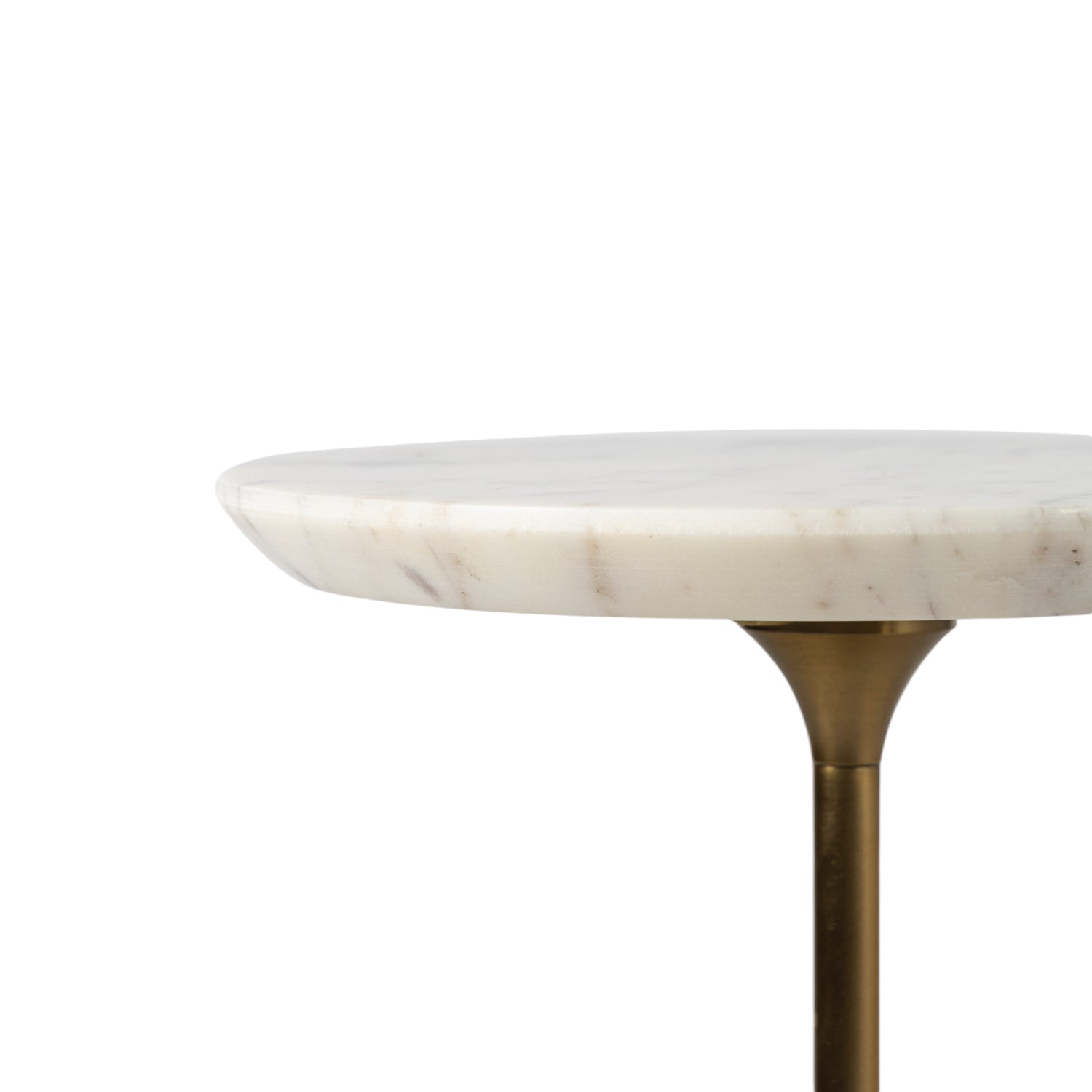 Co. House Designs Francesca Marble White Drink Table