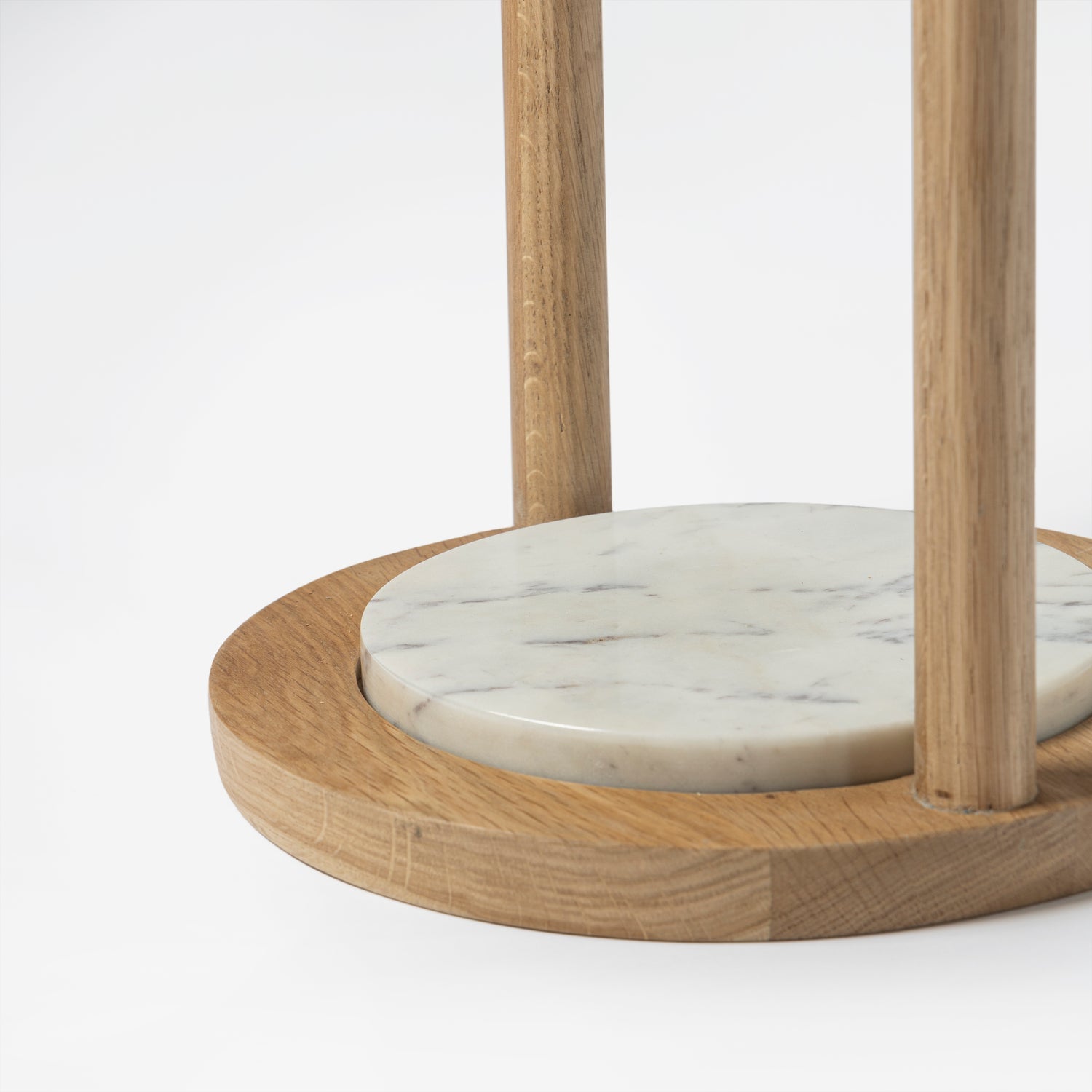 Co. House Designs Jarett White/Natural Drink Table