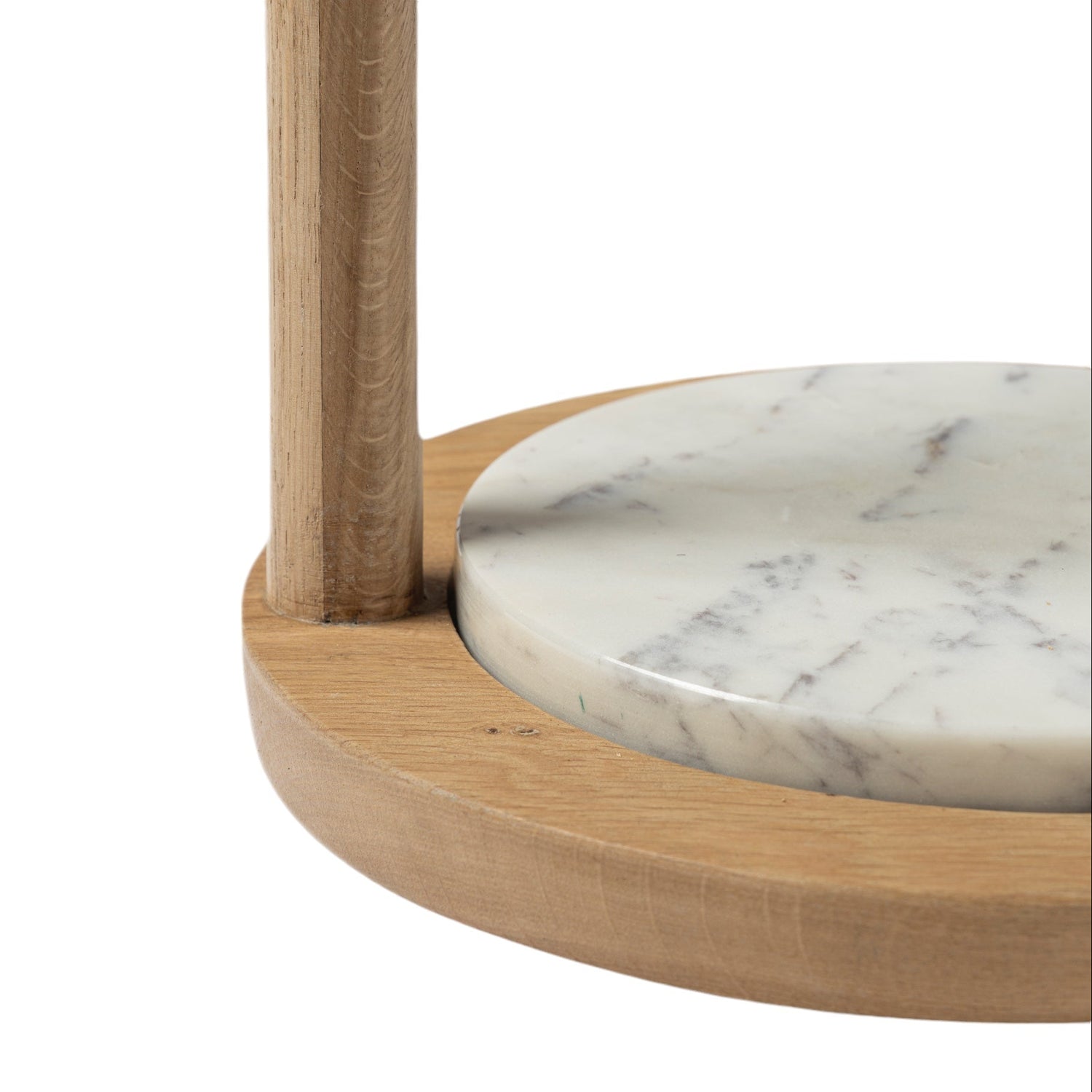Co. House Designs Jarett White/Natural Drink Table