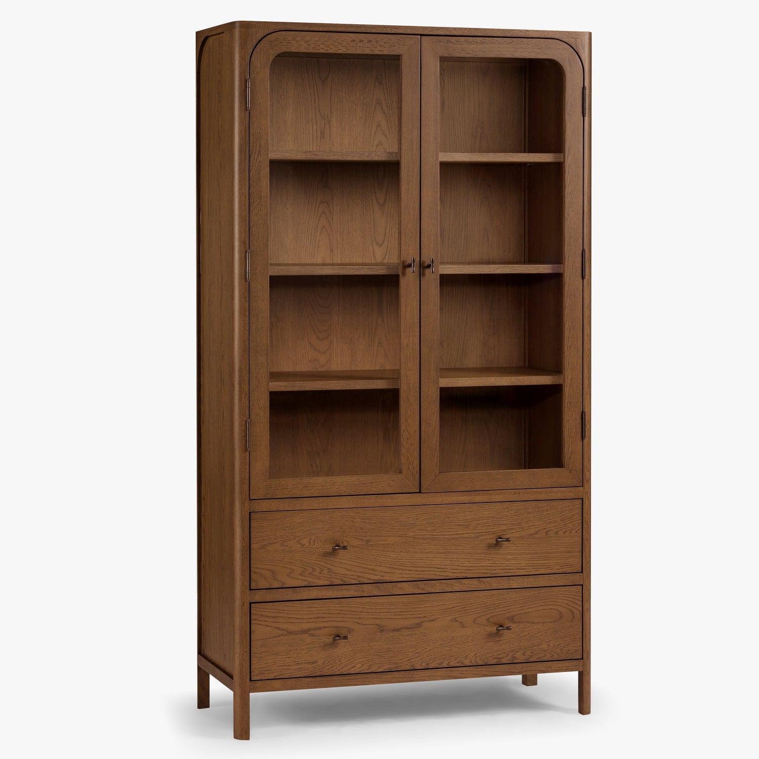 Co. House Designs Cali Walnut Display Cabinet