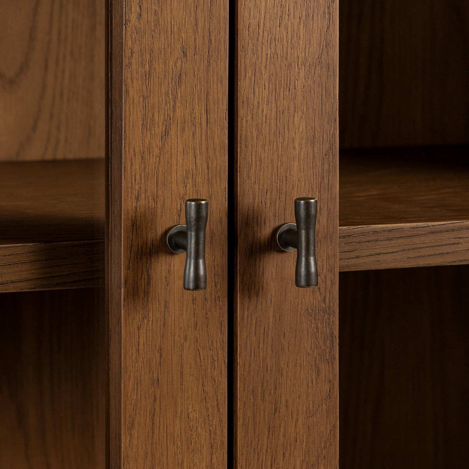 Co. House Designs Cali Walnut Display Cabinet