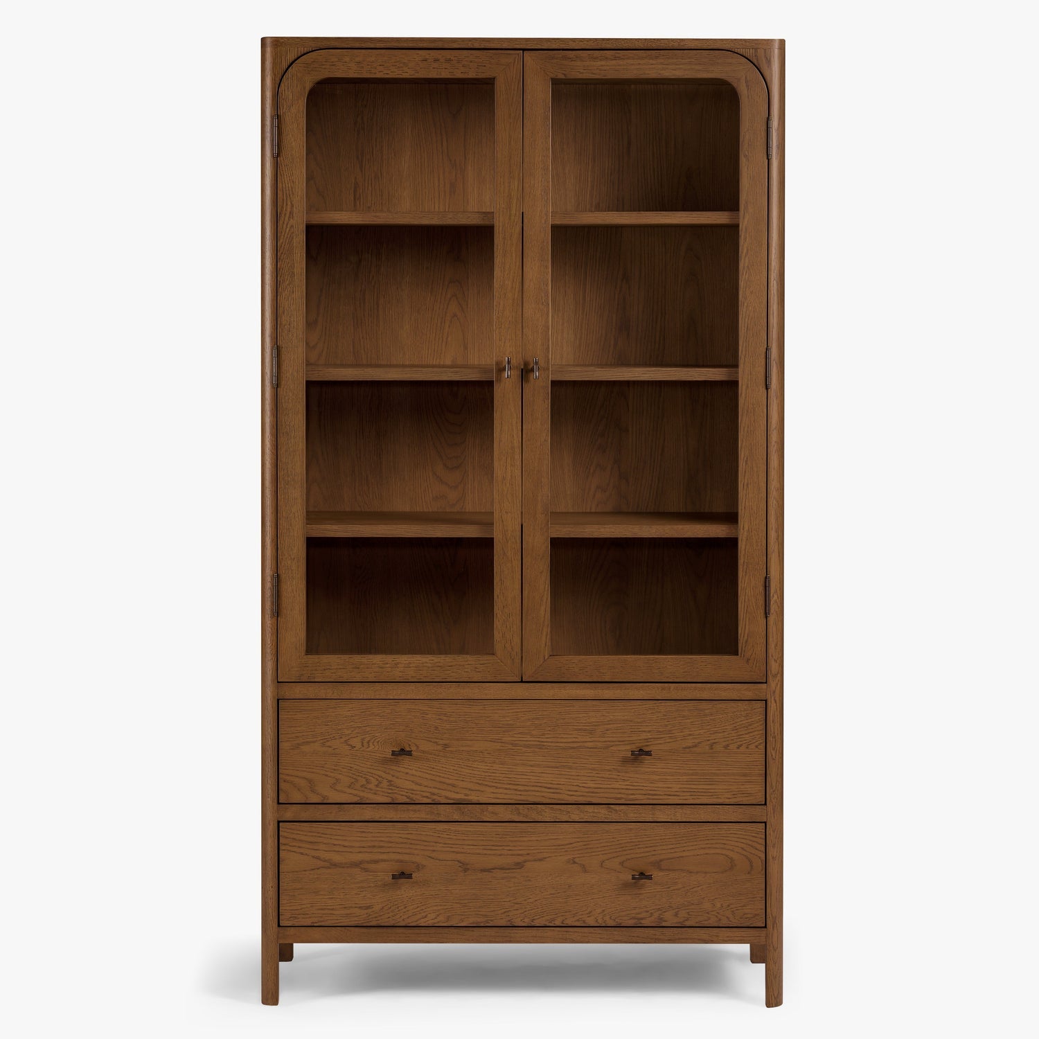 Co. House Designs Cali Walnut Display Cabinet