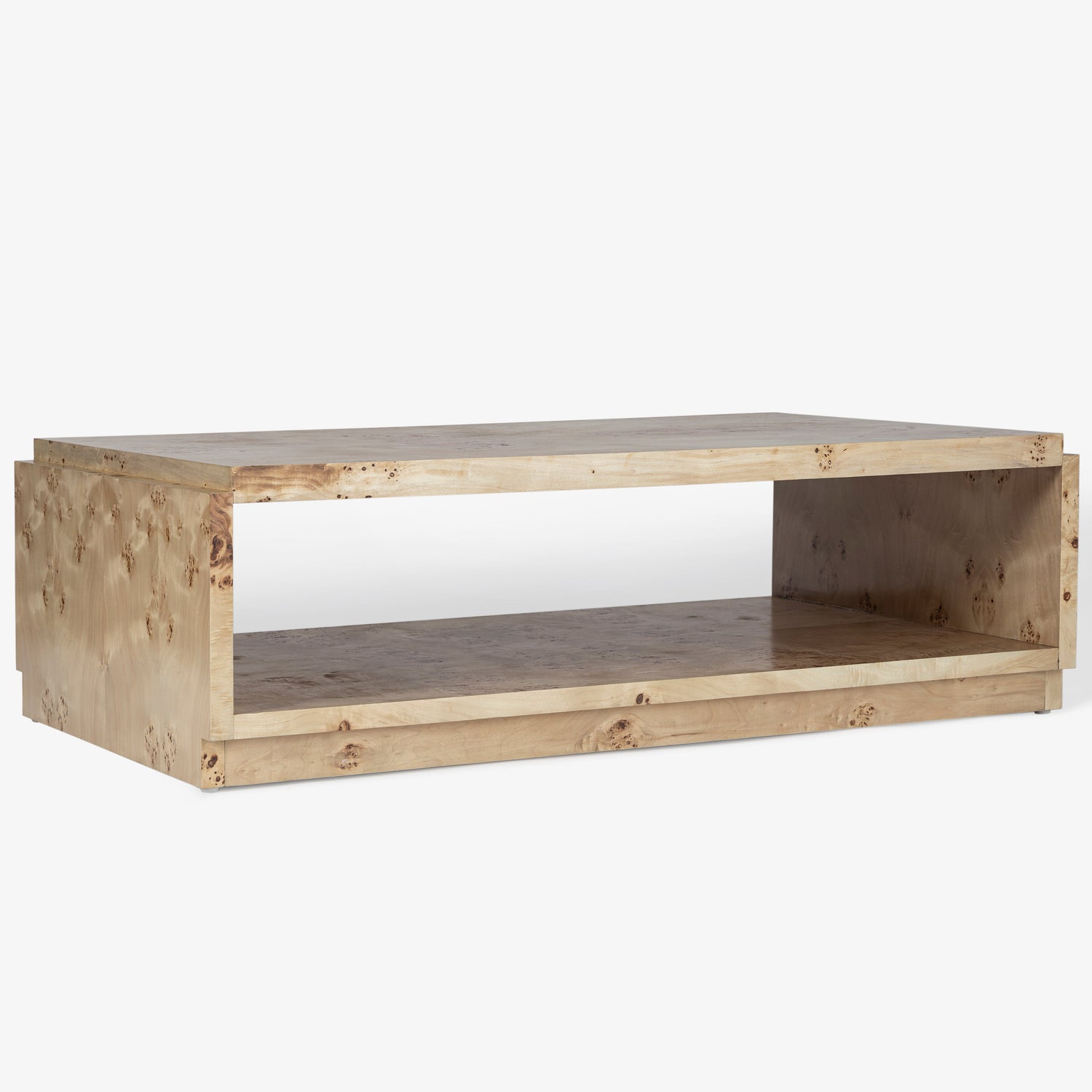 Co. House Designs Wesley Burl Light Coffee Table product view