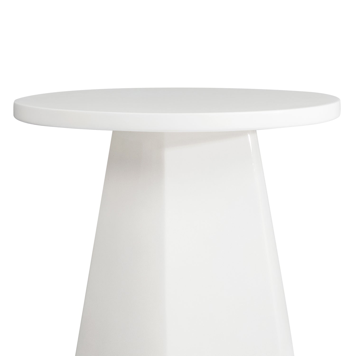 Co. House Designs Lloyd White Side Table