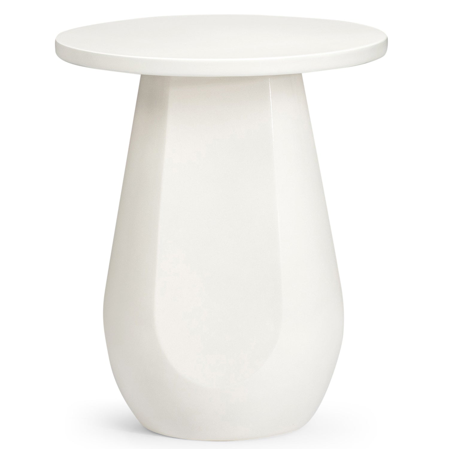 Co. House Designs Lloyd White Side Table