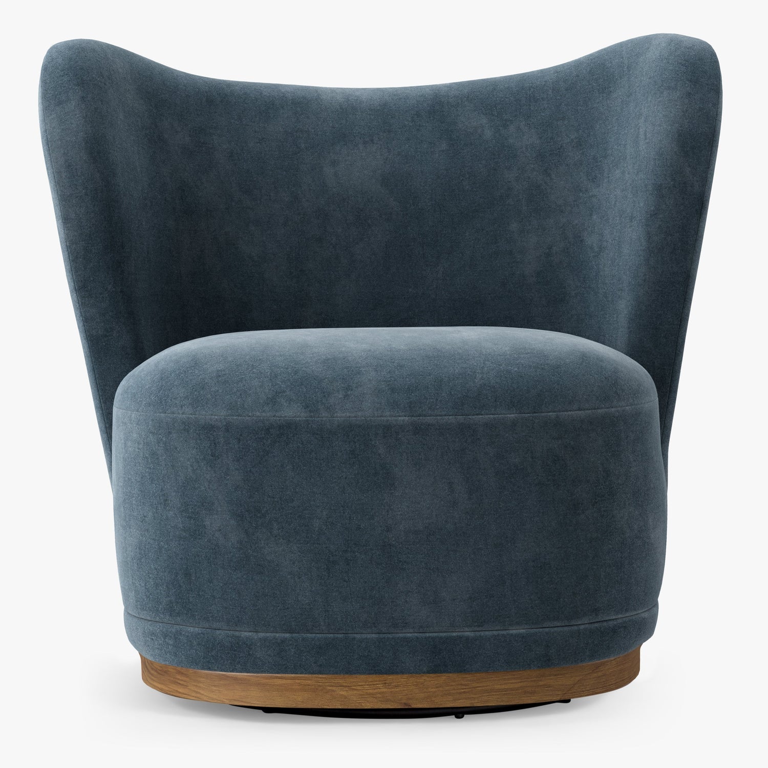 Co. House Designs Odell Teal Swivel Chair