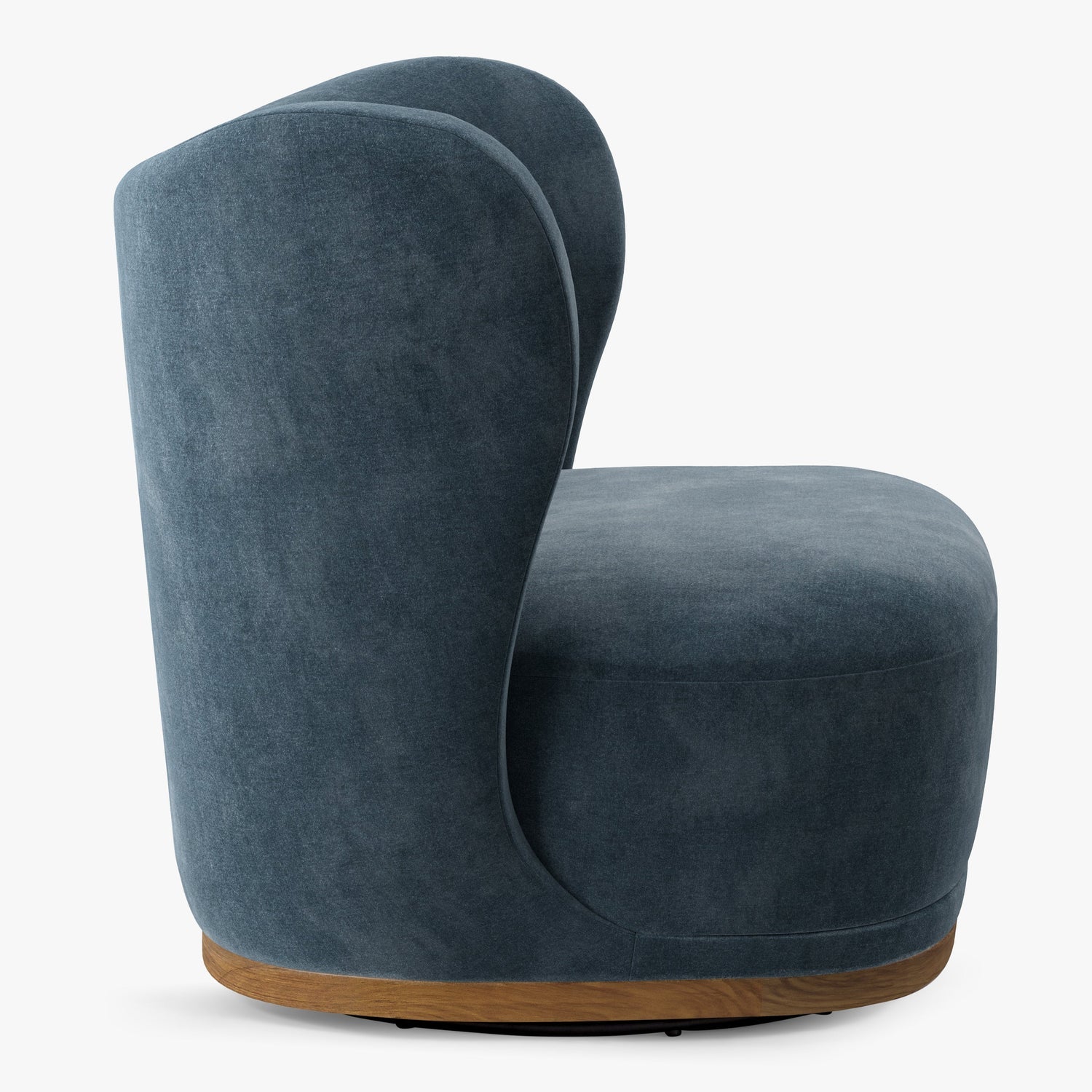 Co. House Designs Odell Teal Swivel Chair