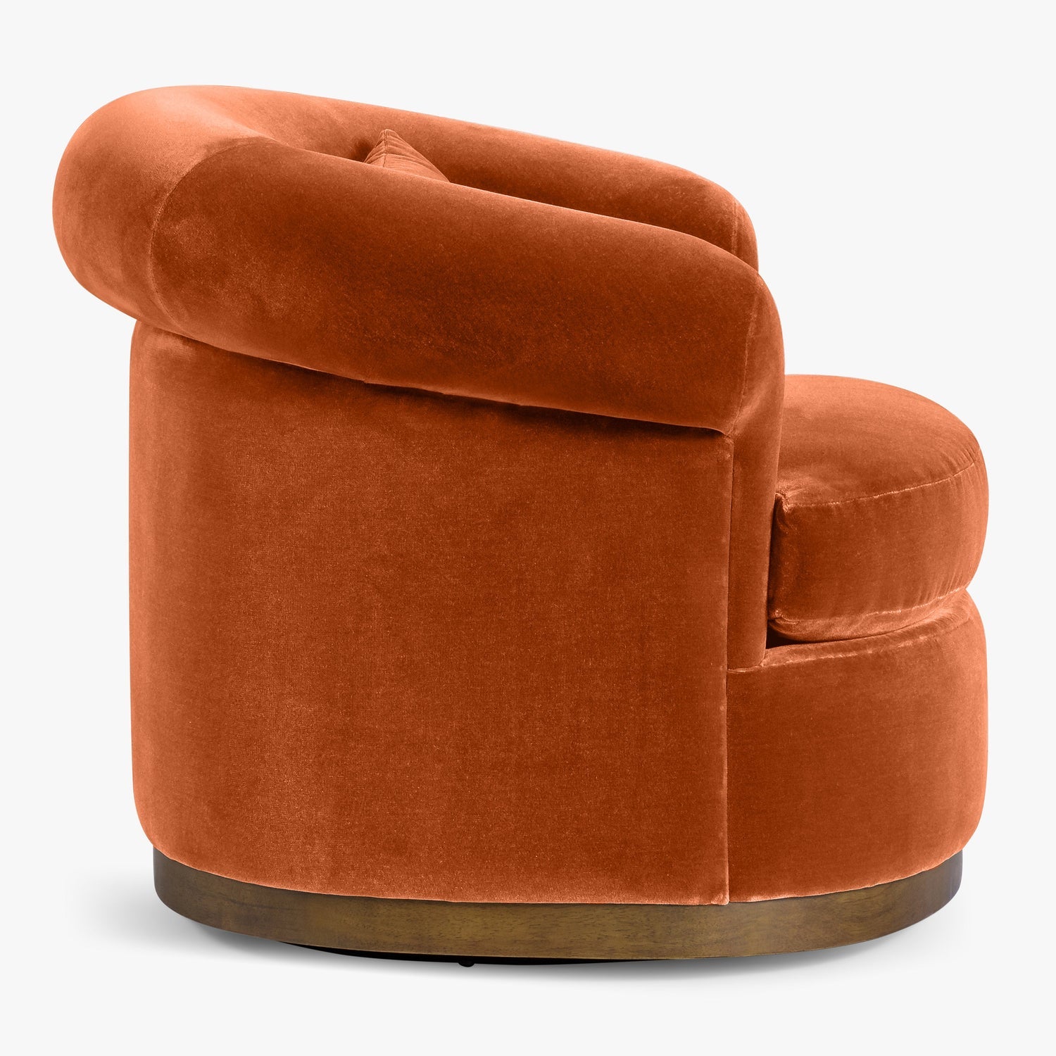 Co. House Designs Gracie Rust Swivel Chair