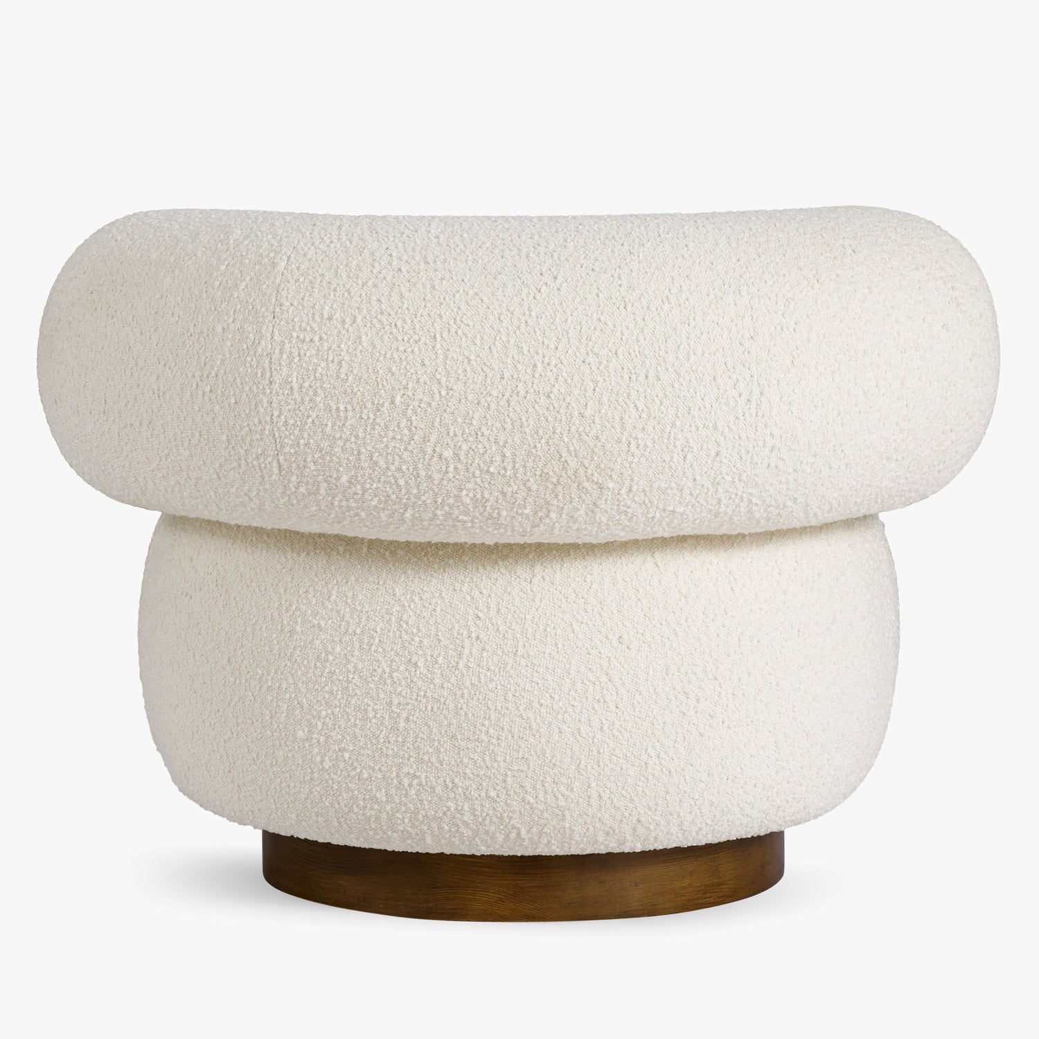 Co. House Designs Aubrey Ivory Swivel Chair