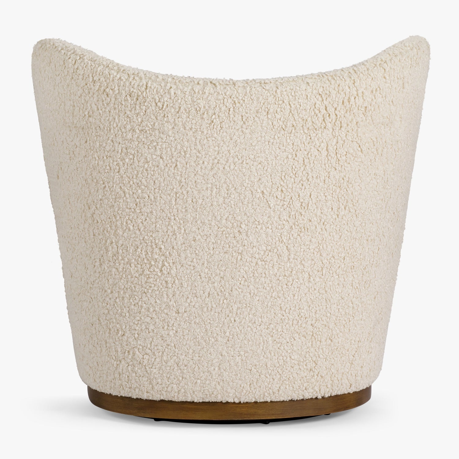 Co. House Designs Odell Ivory Swivel Chair