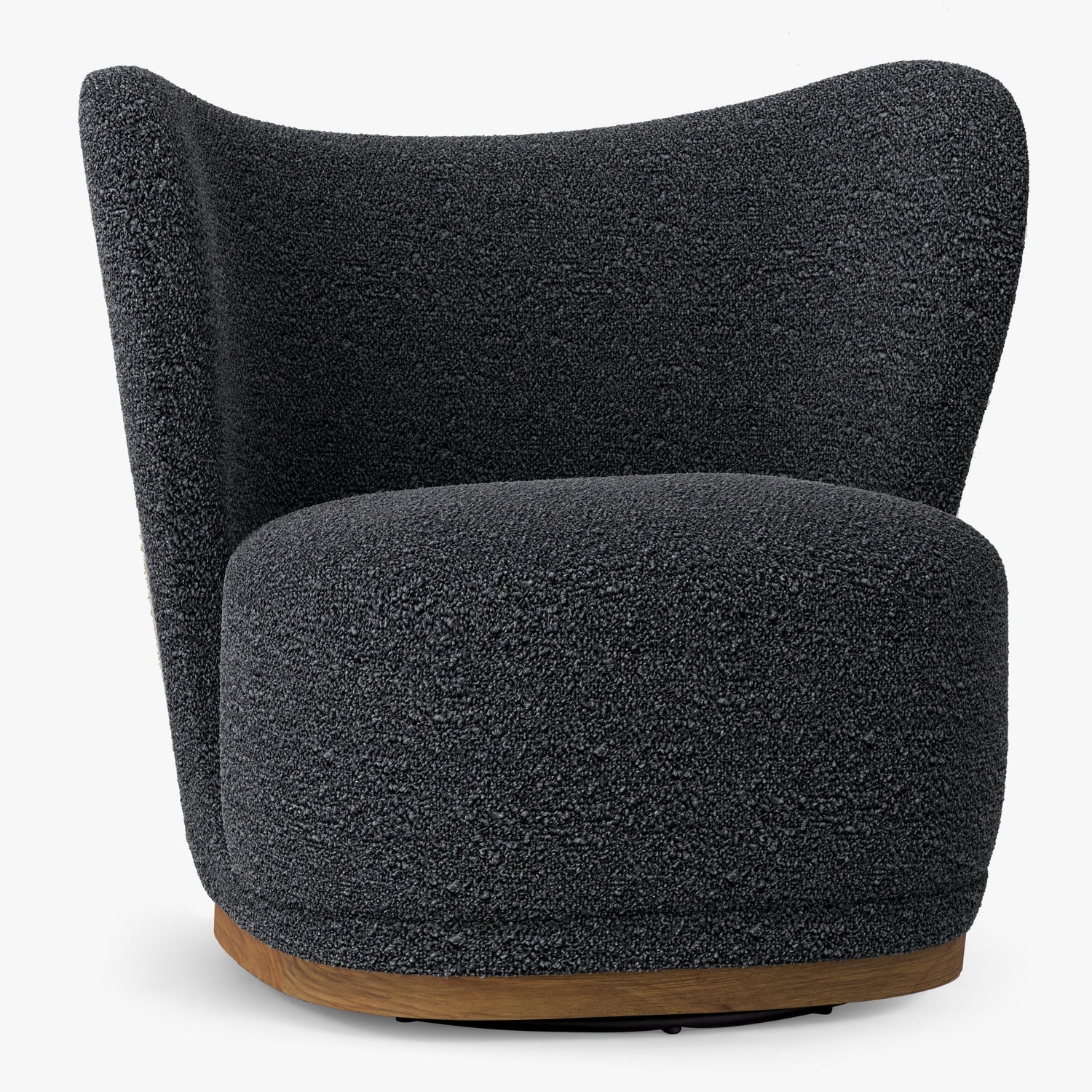 Co. House Designs Odell Black Olive Swivel Chair