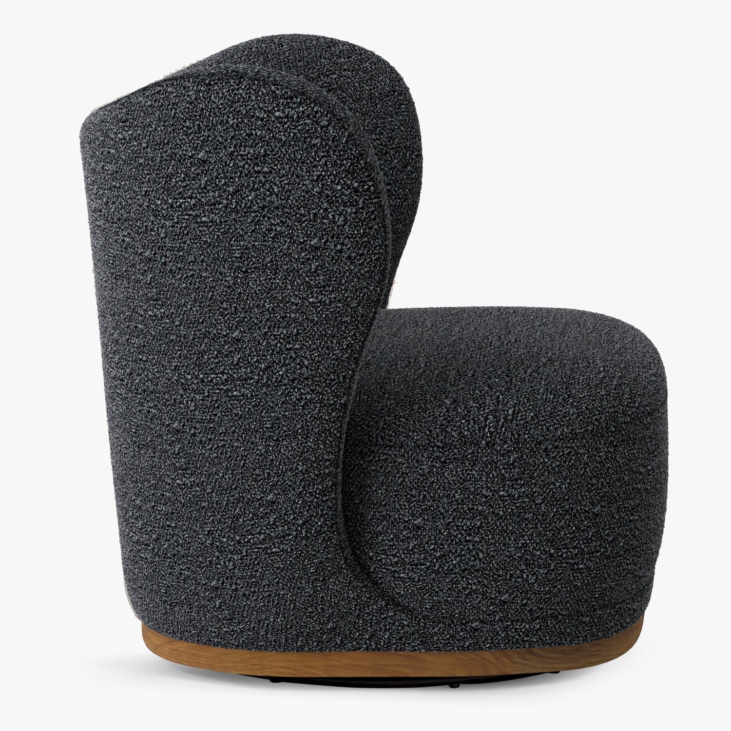 Co. House Designs Odell Black Olive Swivel Chair
