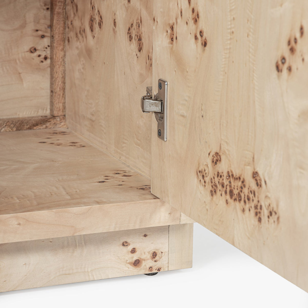 Close-up detail of the Co. House Designs Wesley Light Burl Cabinet (view 7)