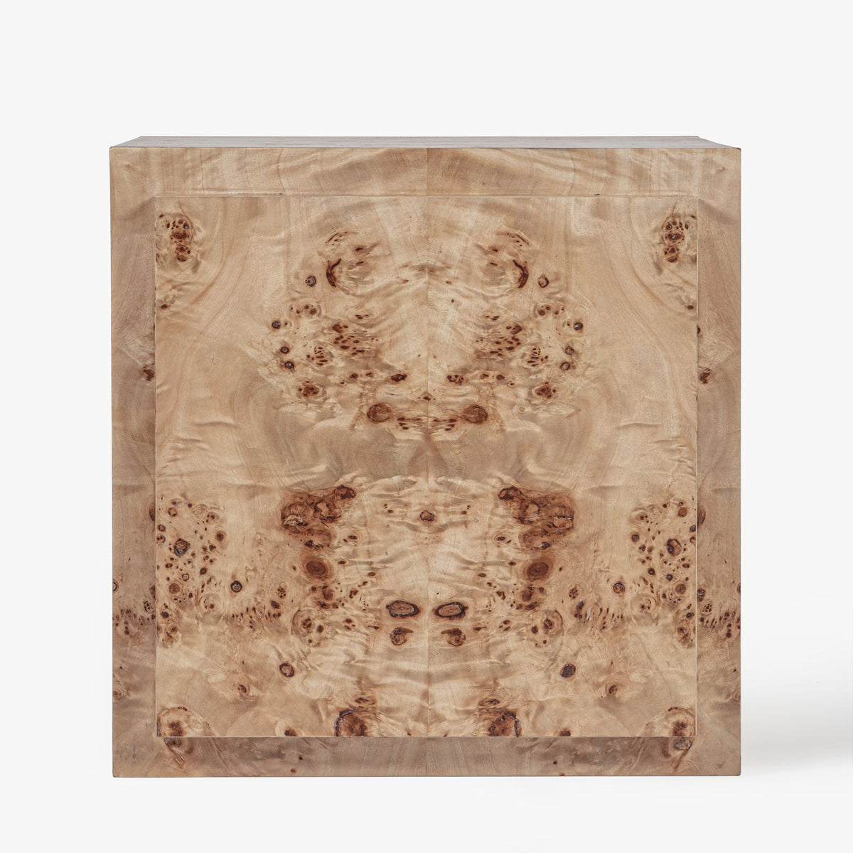 Top-down view of the Co. House Designs Wesley Light Burl Cabinet