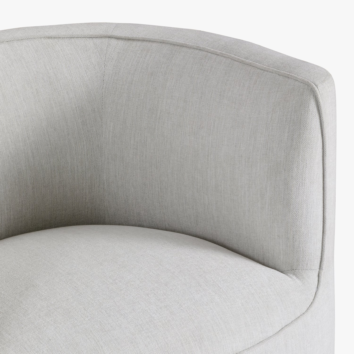 Co. House Designs Santo White Swivel Chair