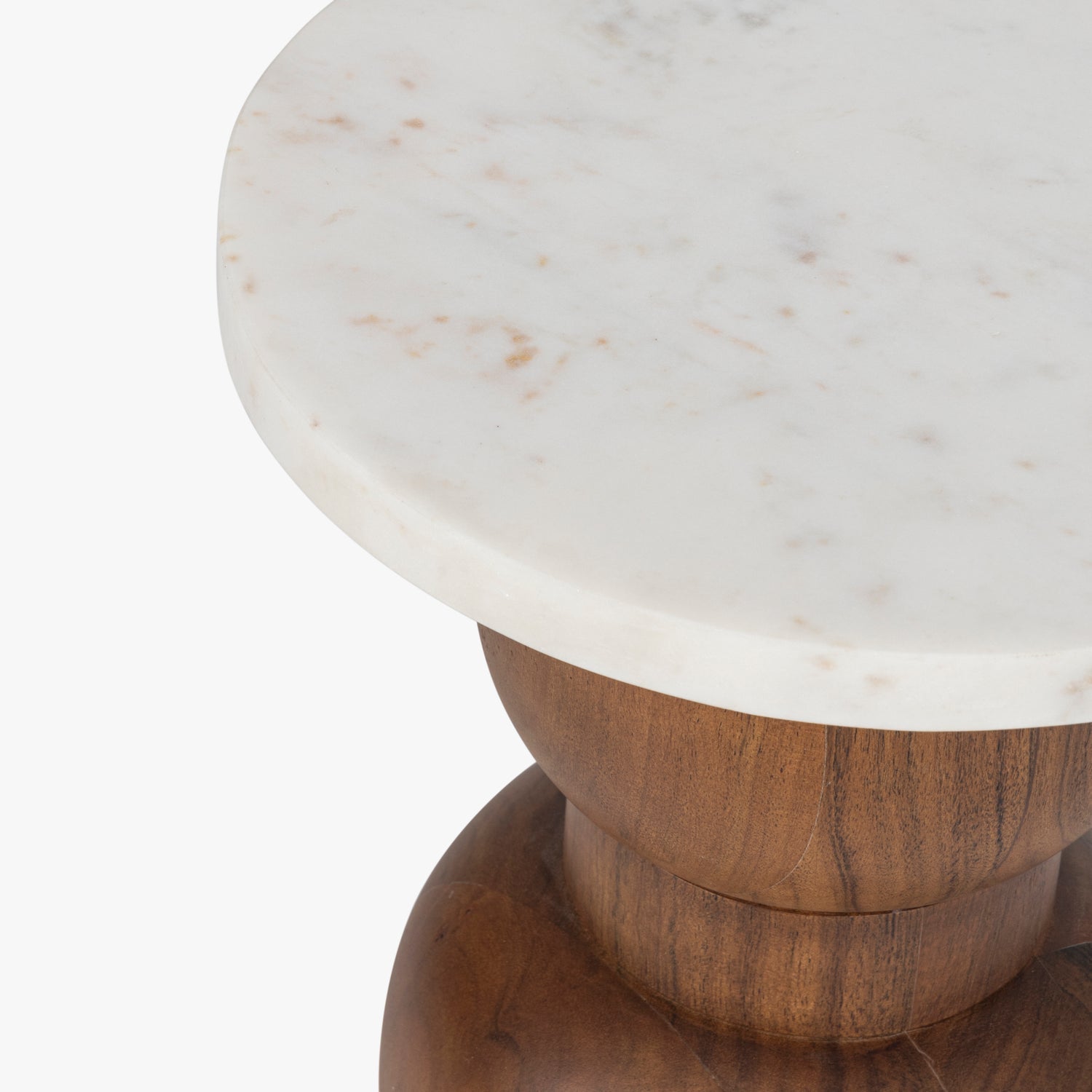 Co. House Designs Lora White Drink Table