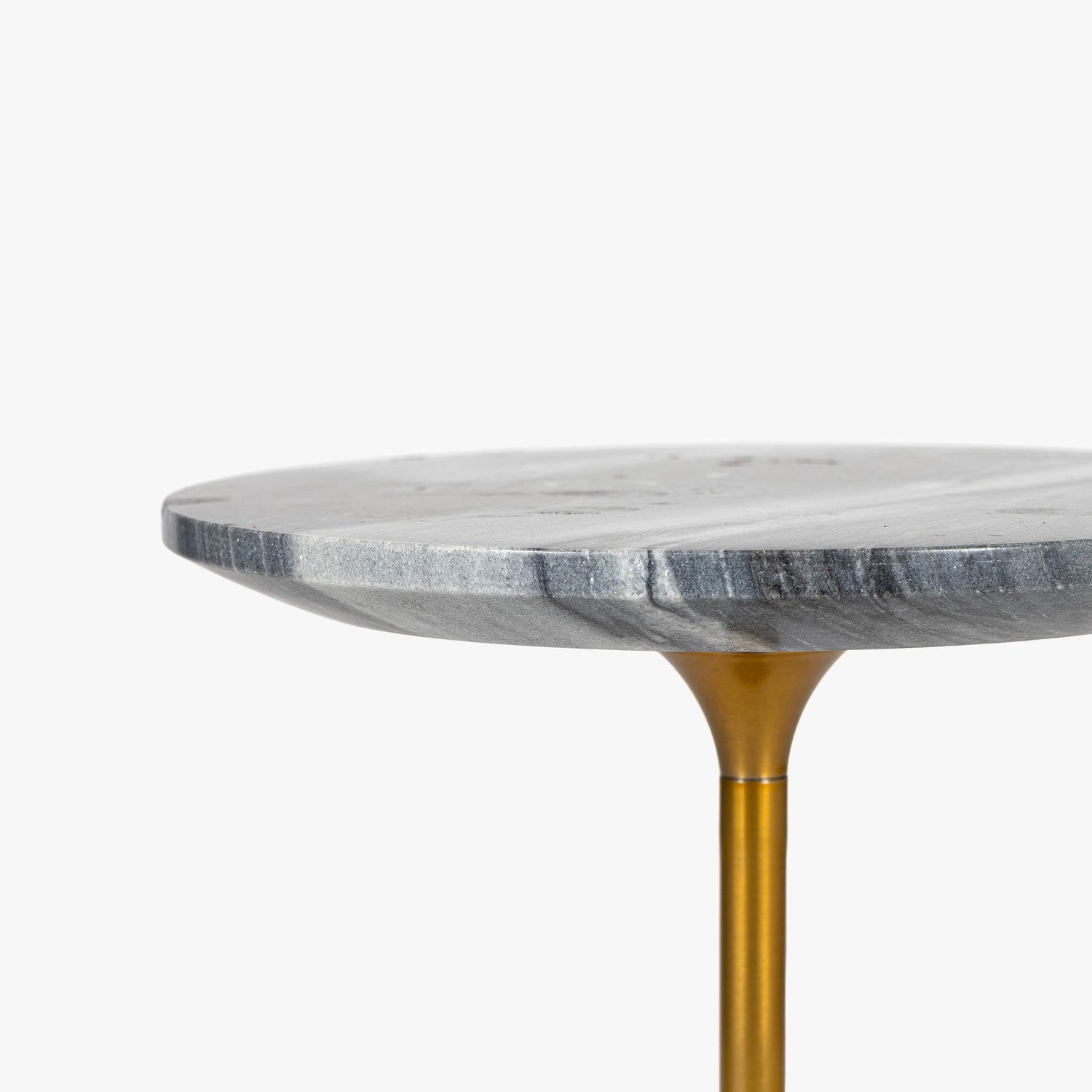 Co. House Designs Francesca Marble Black Drink Table