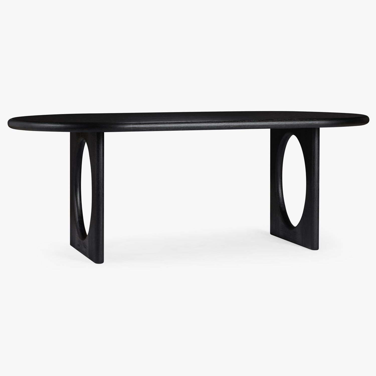 Co. House Designs Eva Oak Black Dining Table