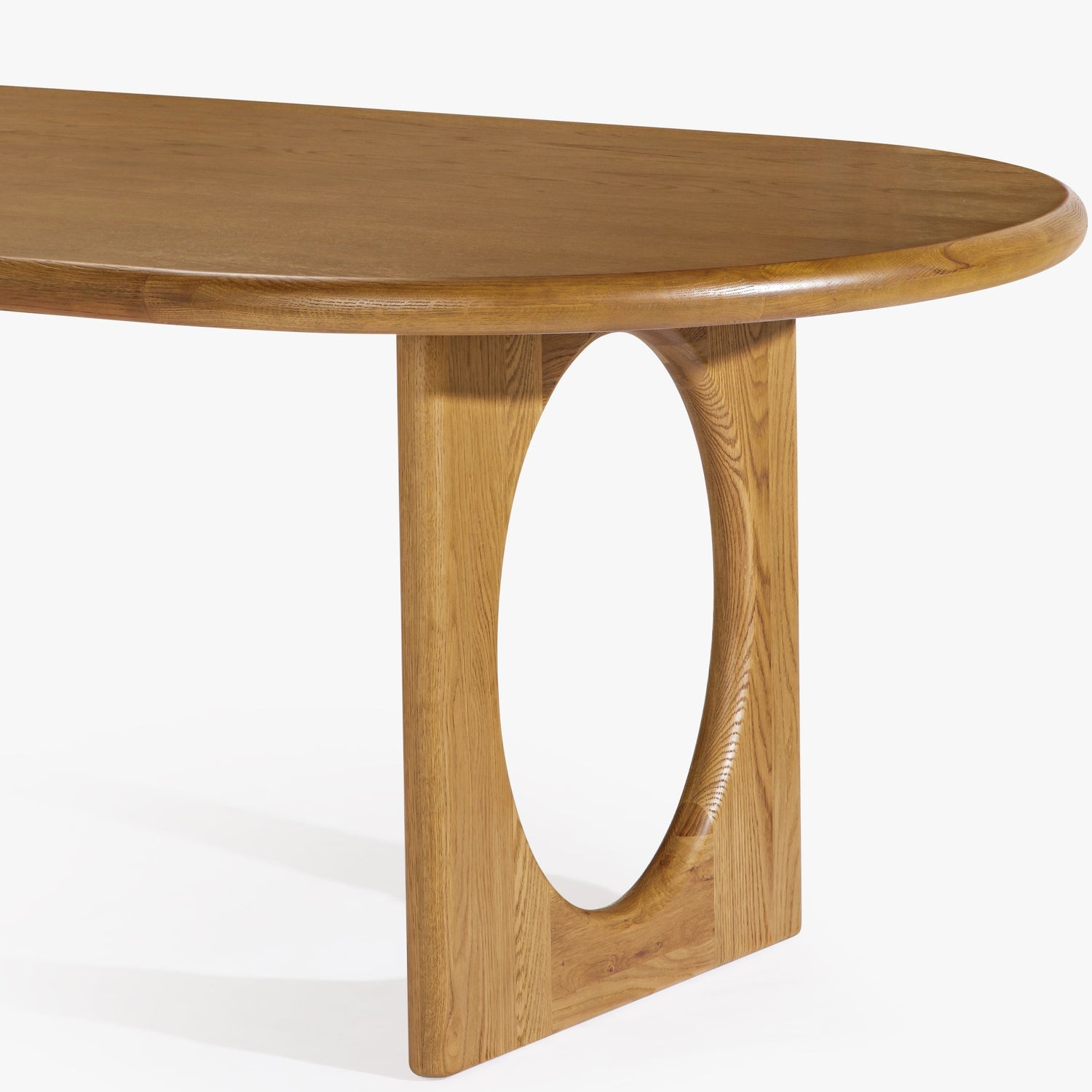 Co. House Designs Eva Oak Dark Dining Table