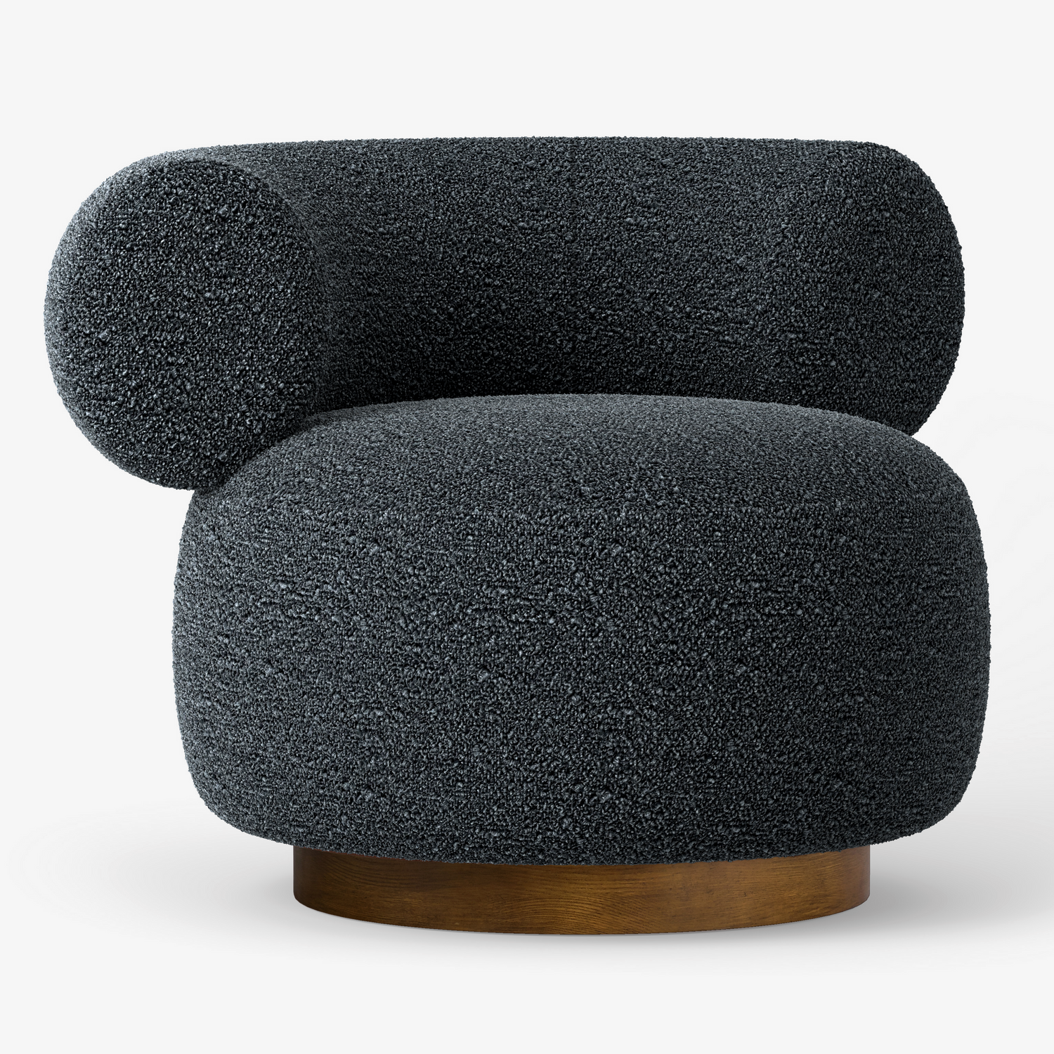 Co. House Designs Aubrey Black Olive Swivel Chair
