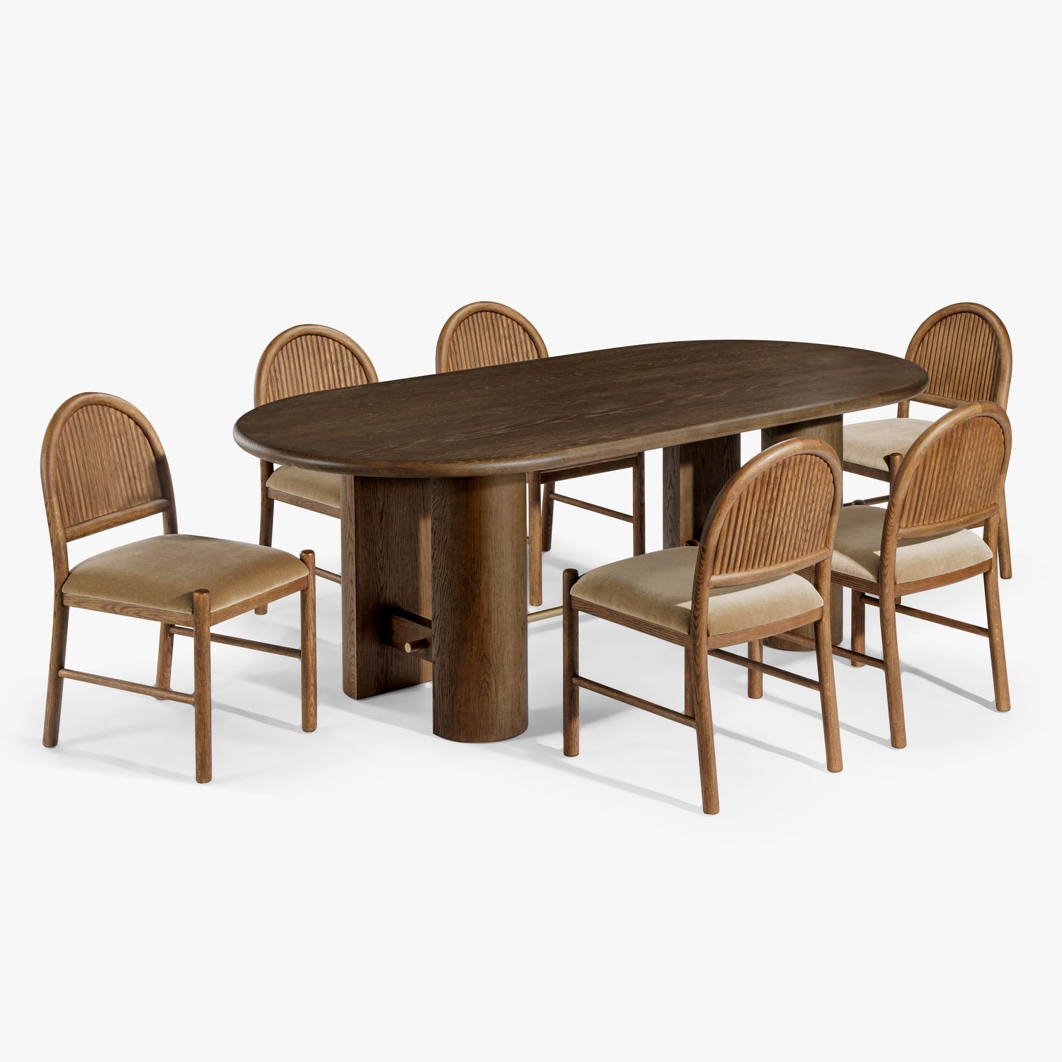 Black Birch Homes x Co. House Designs Bennett Wyeth Light Oak Dining Chair Set of 2