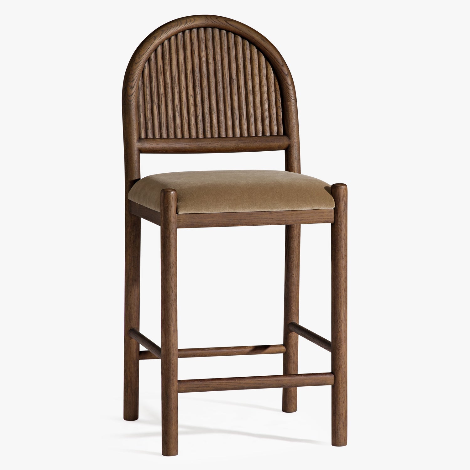 Black Birch Homes x Co. House Designs Bennett Dark Oak Counter Stool Set of 2