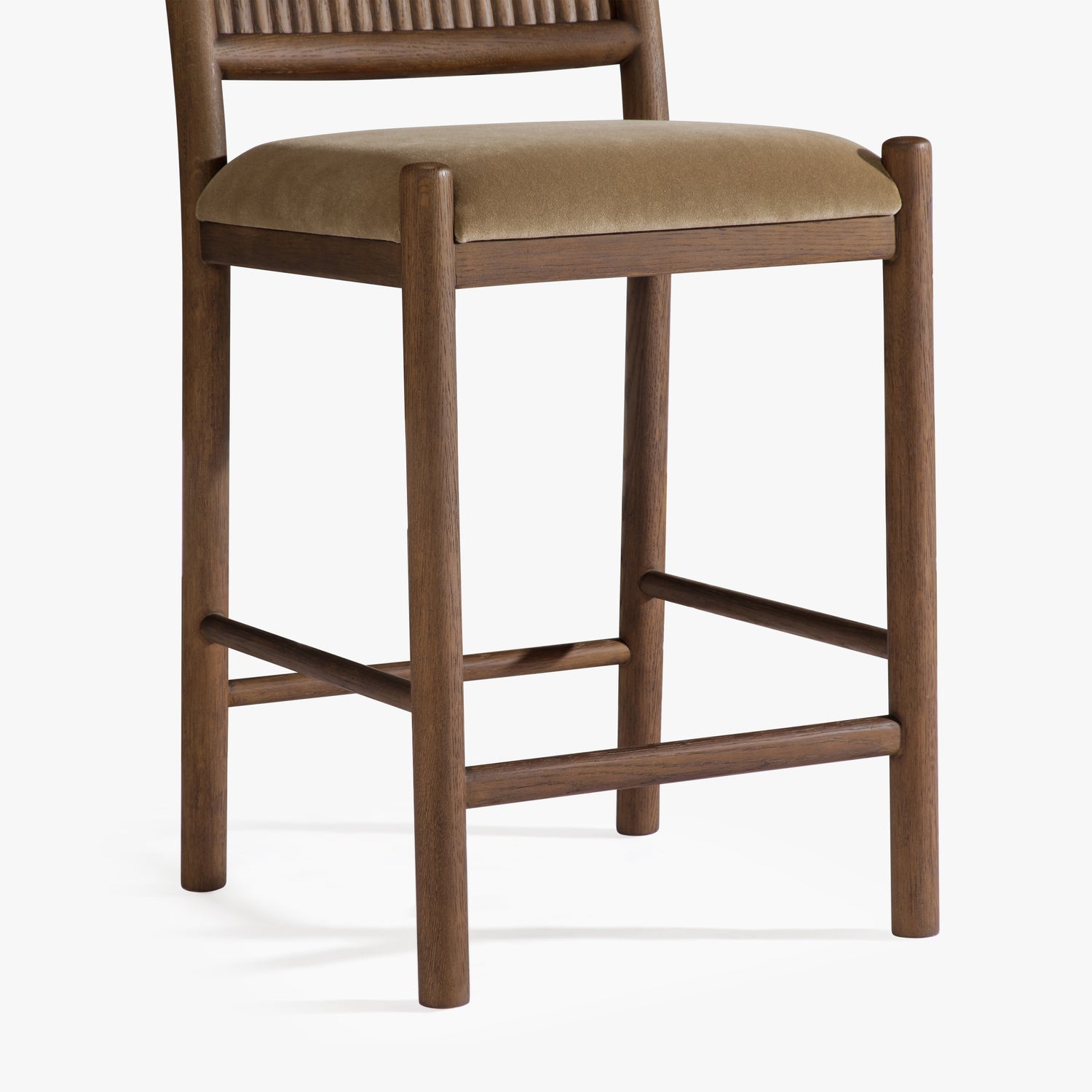 Black Birch Homes x Co. House Designs Bennett Dark Oak Counter Stool Set of 2