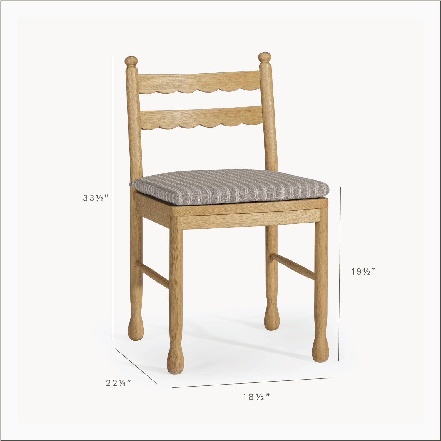 Black Birch Homes x Co. House Designs Declan Light Oak Dining Chair Set of 2