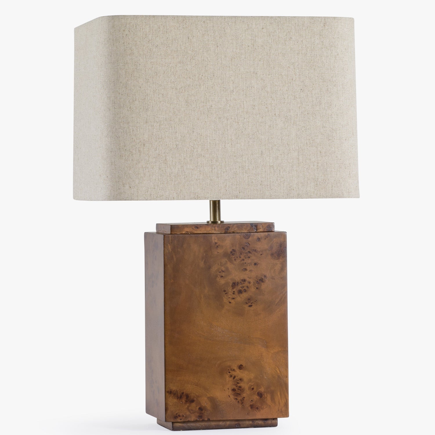 Co. House Designs Wesley Dark Burl Table Lamp shown with the light off