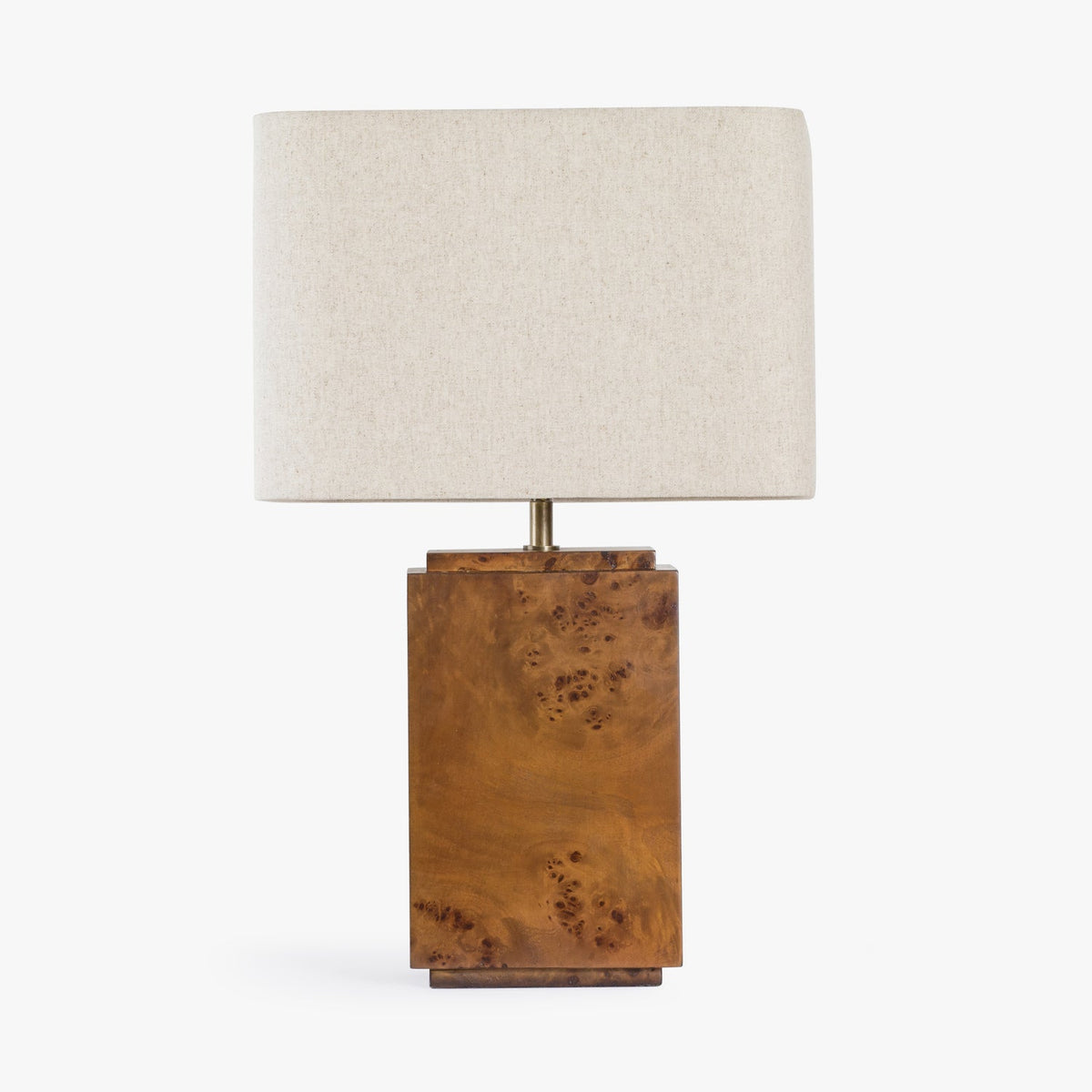 Co. House Designs Wesley Dark Burl Table Lamp shown with the light off (view 2)