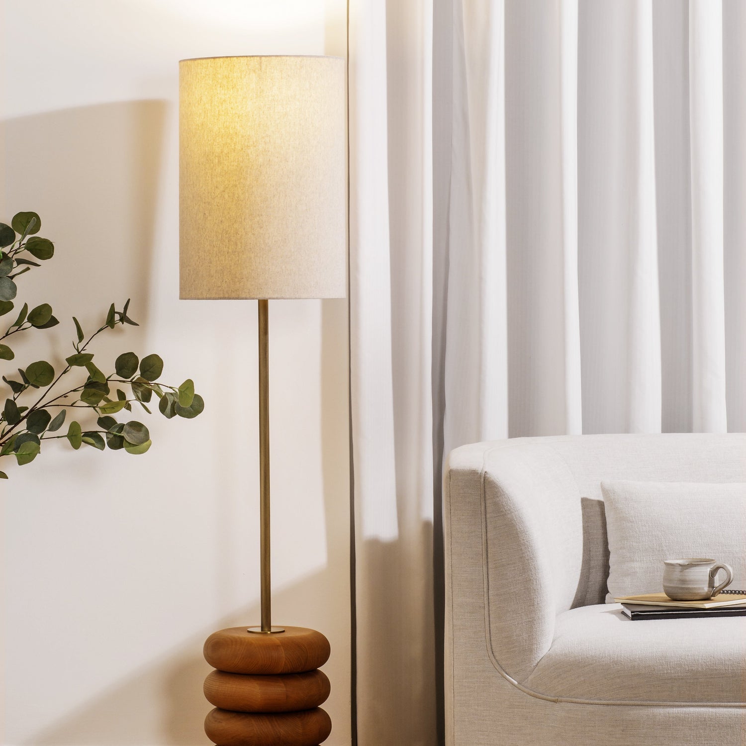 Co. House Designs Sandia Natural Floor Lamp