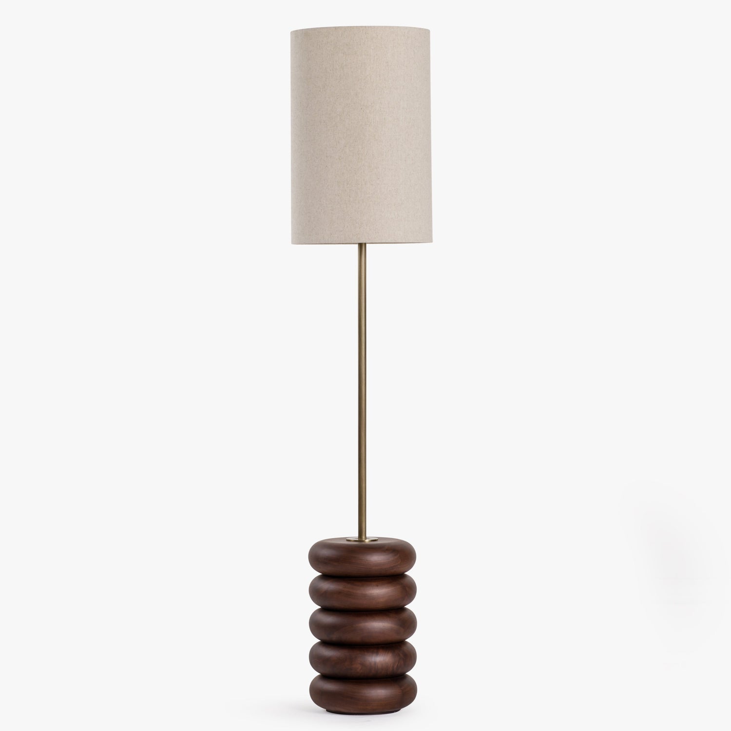 Co. House Designs Sandia Walnut Floor Lamp