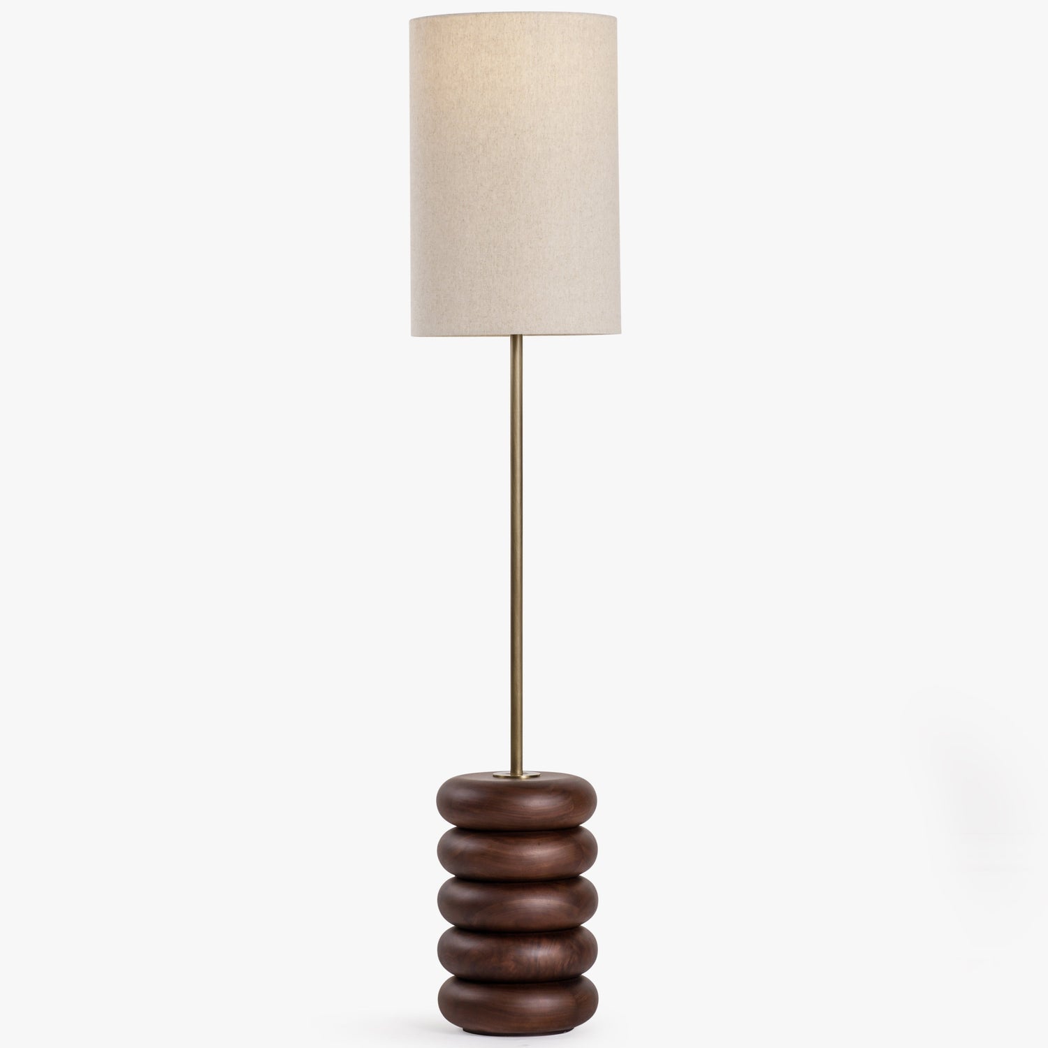 Co. House Designs Sandia Walnut Floor Lamp