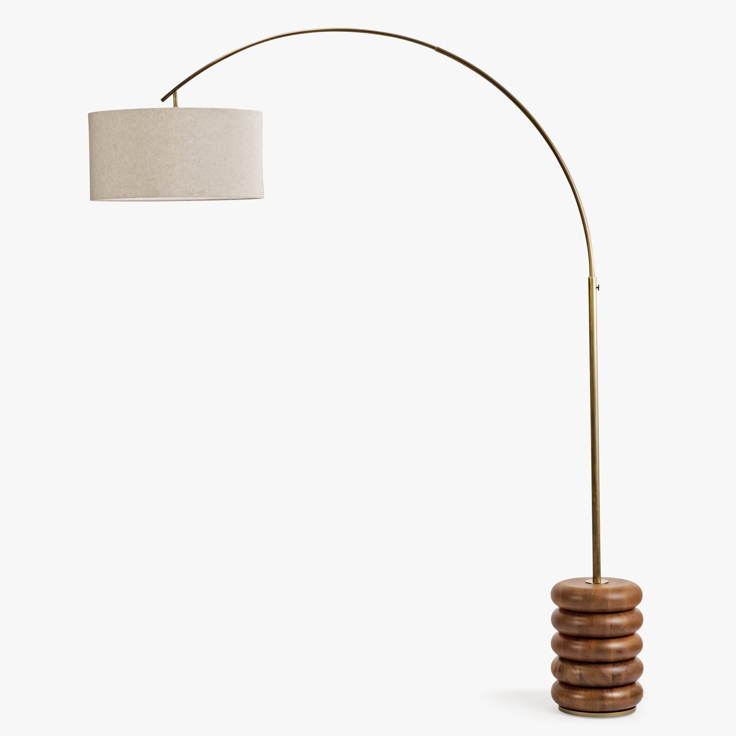 Co. House Designs Sandia Arc Natural Floor Lamp