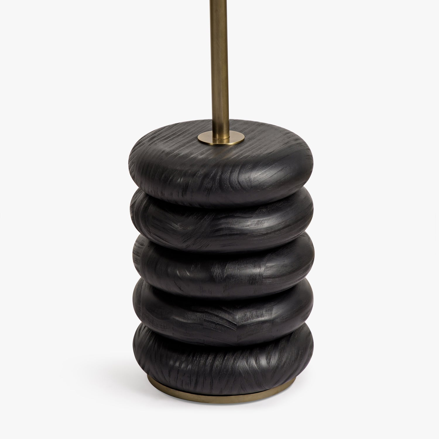 Co. House Designs Sandia Arc Black Floor Lamp