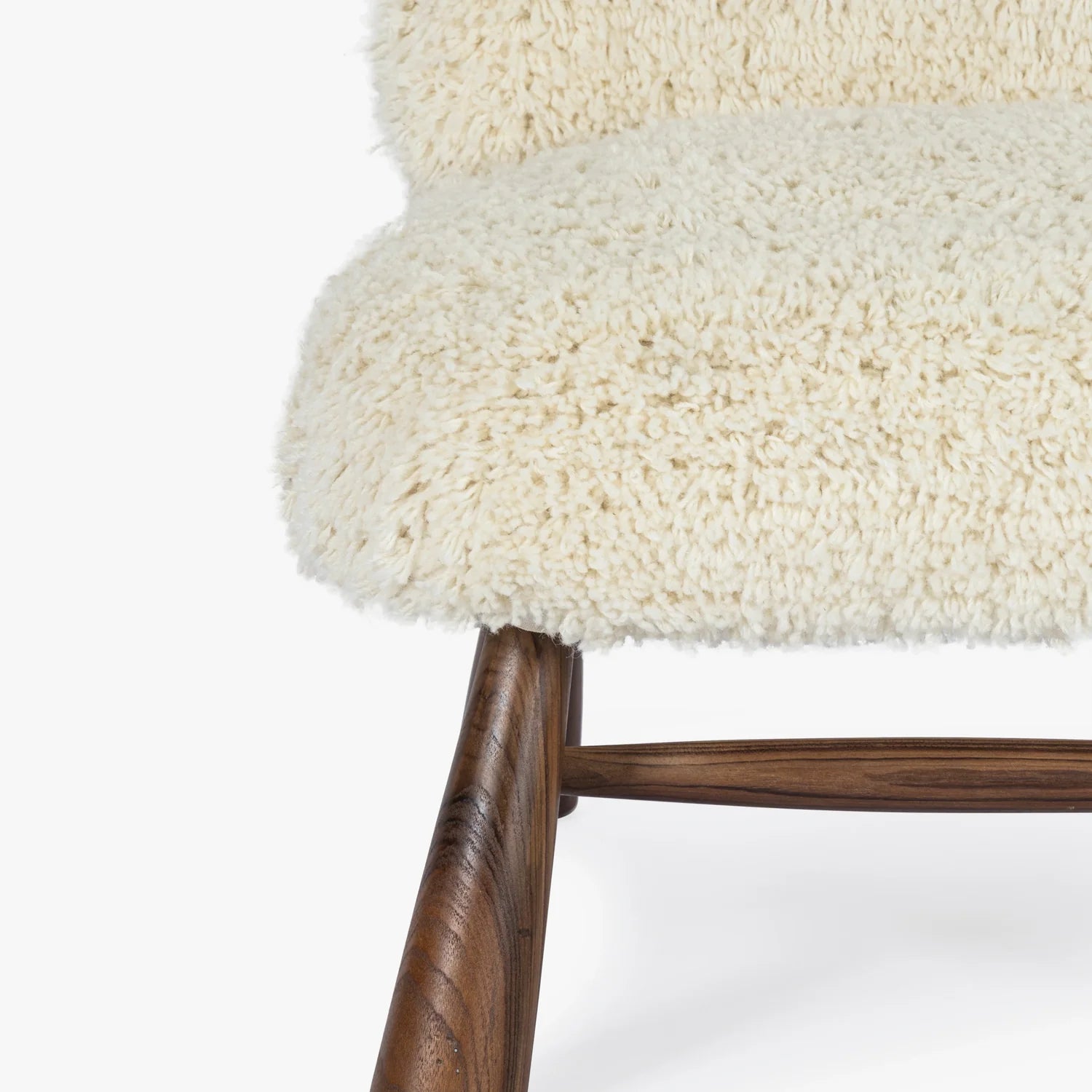 MENO HOME x Co. House Designs Marl Natural Teak Slipper Chair
