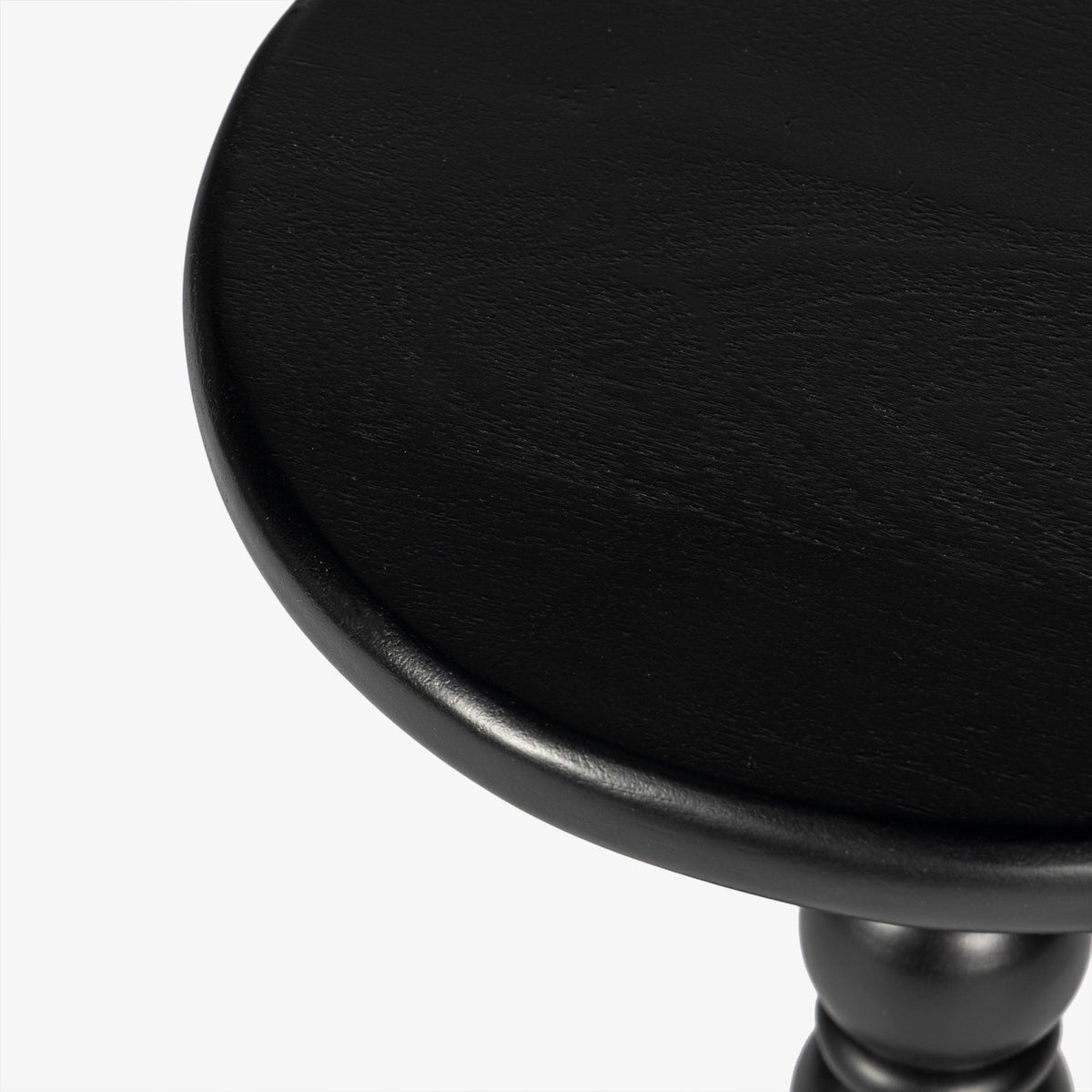 Close-up detail of the Co. House Designs Spindle Black Drink Table (view 2)