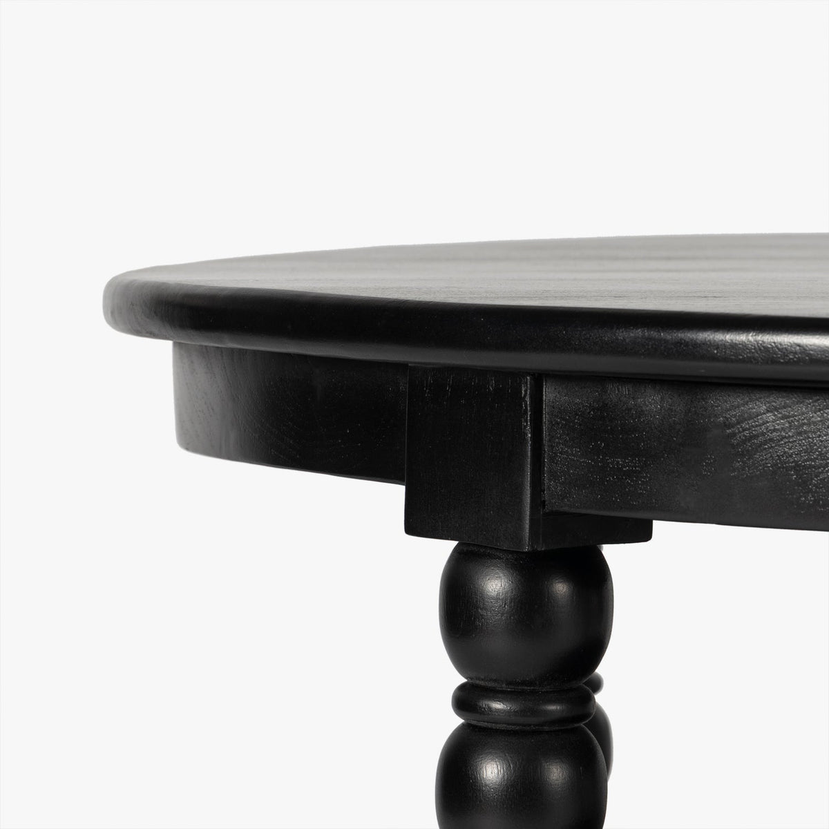 Close-up detail of the Co. House Designs Spindle Black Coffee Table (view 2)