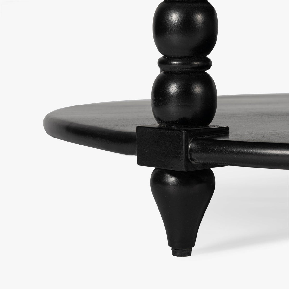 Close-up detail of the Co. House Designs Spindle Black Coffee Table (view 3)