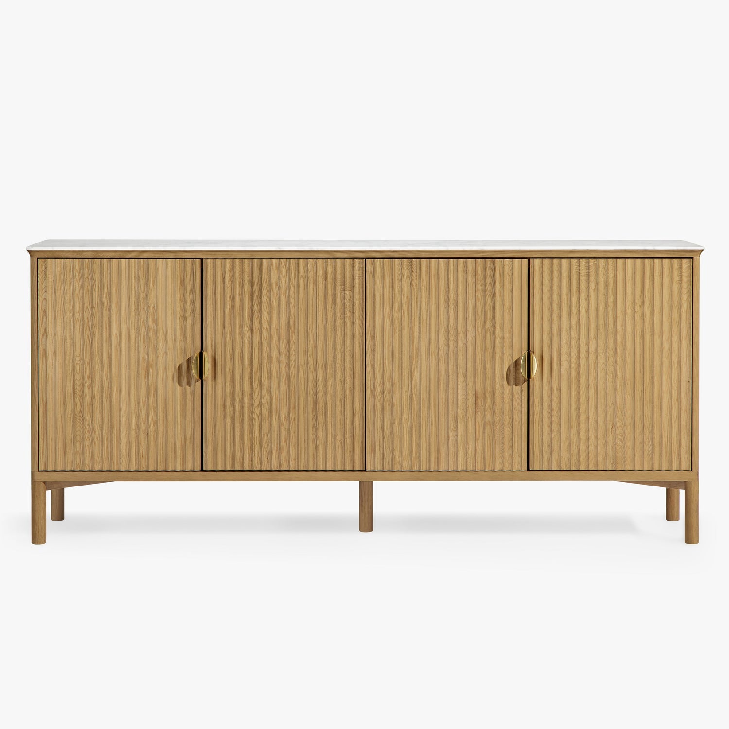 Co. House Designs Olive 4-Door Oak Light Buffet