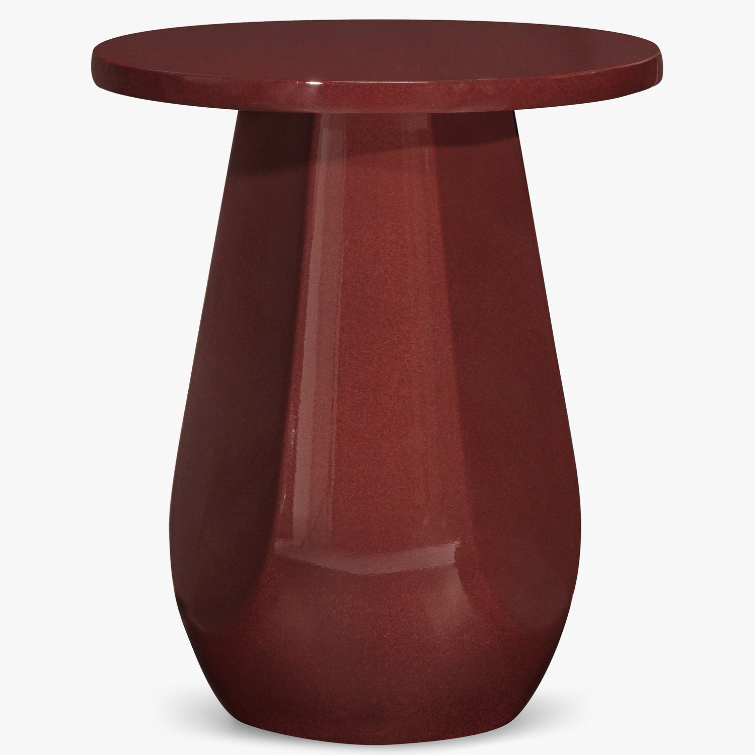 Co. House Designs Lloyd Dark Red Side Table