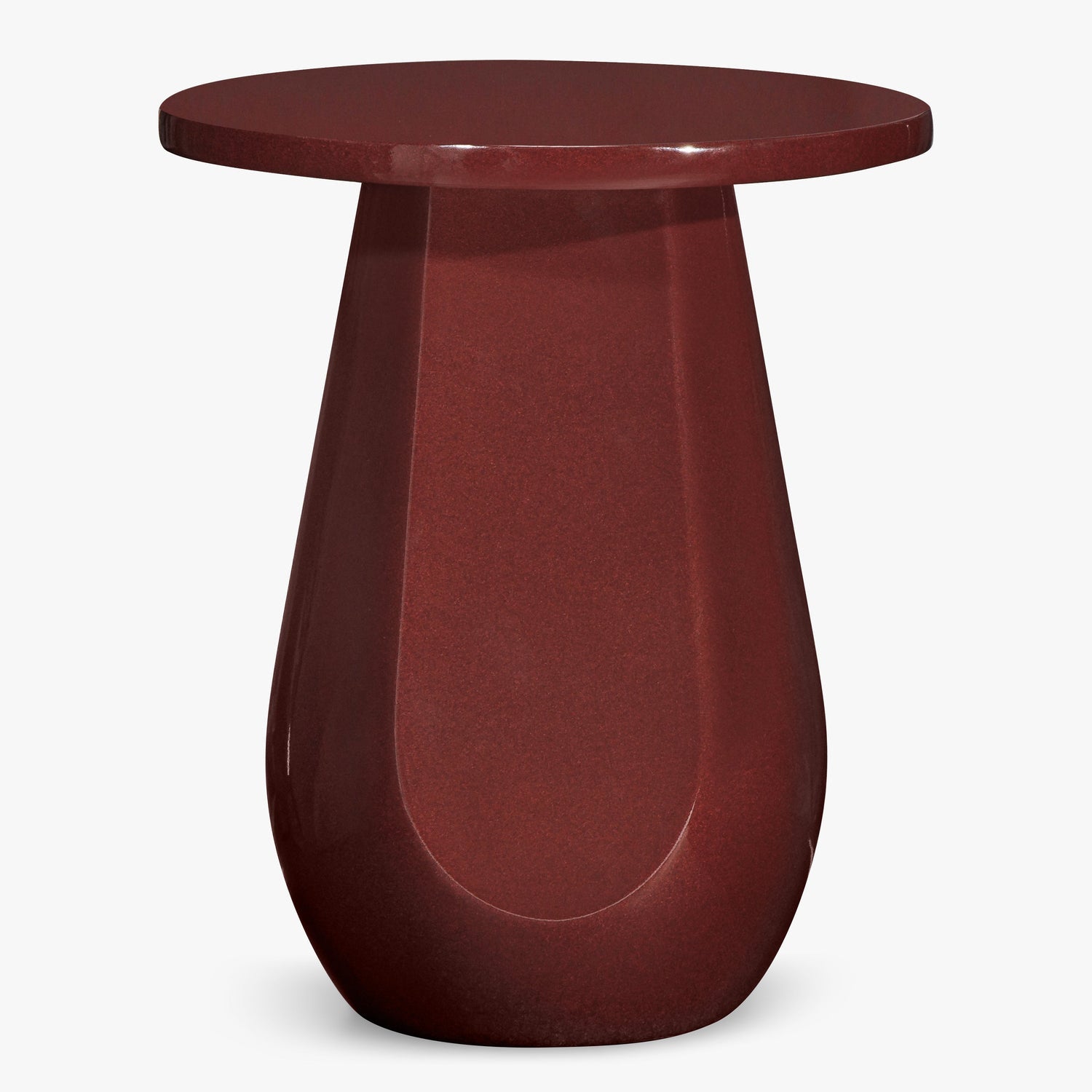 Co. House Designs Lloyd Dark Red Side Table