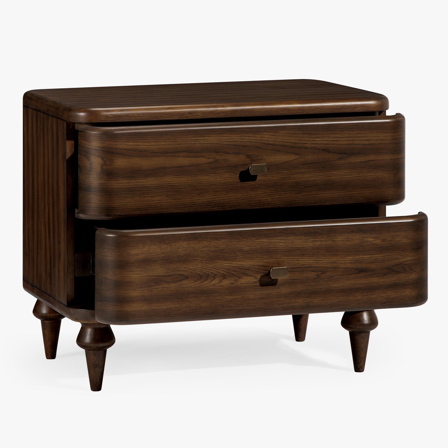 Co. House Designs Louie Walnut Nightstand