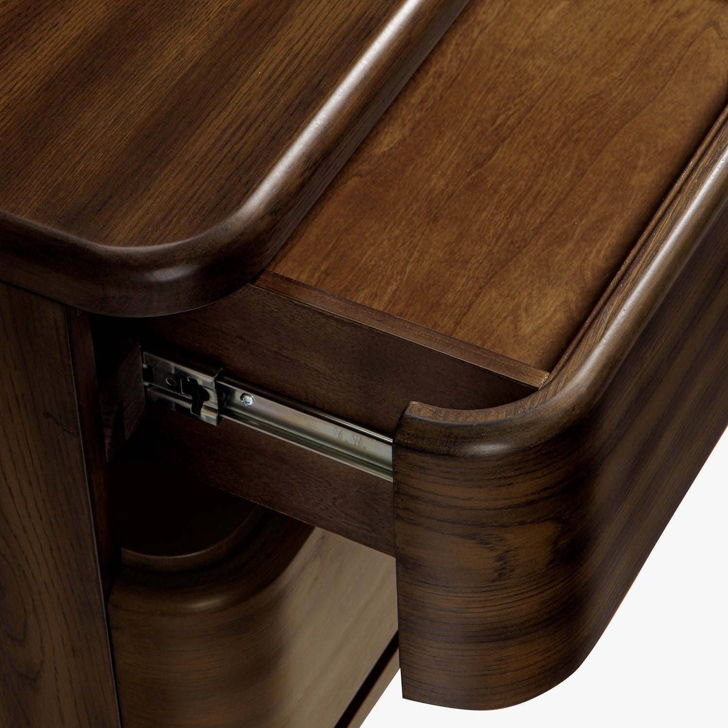 Co. House Designs Louie Walnut Nightstand