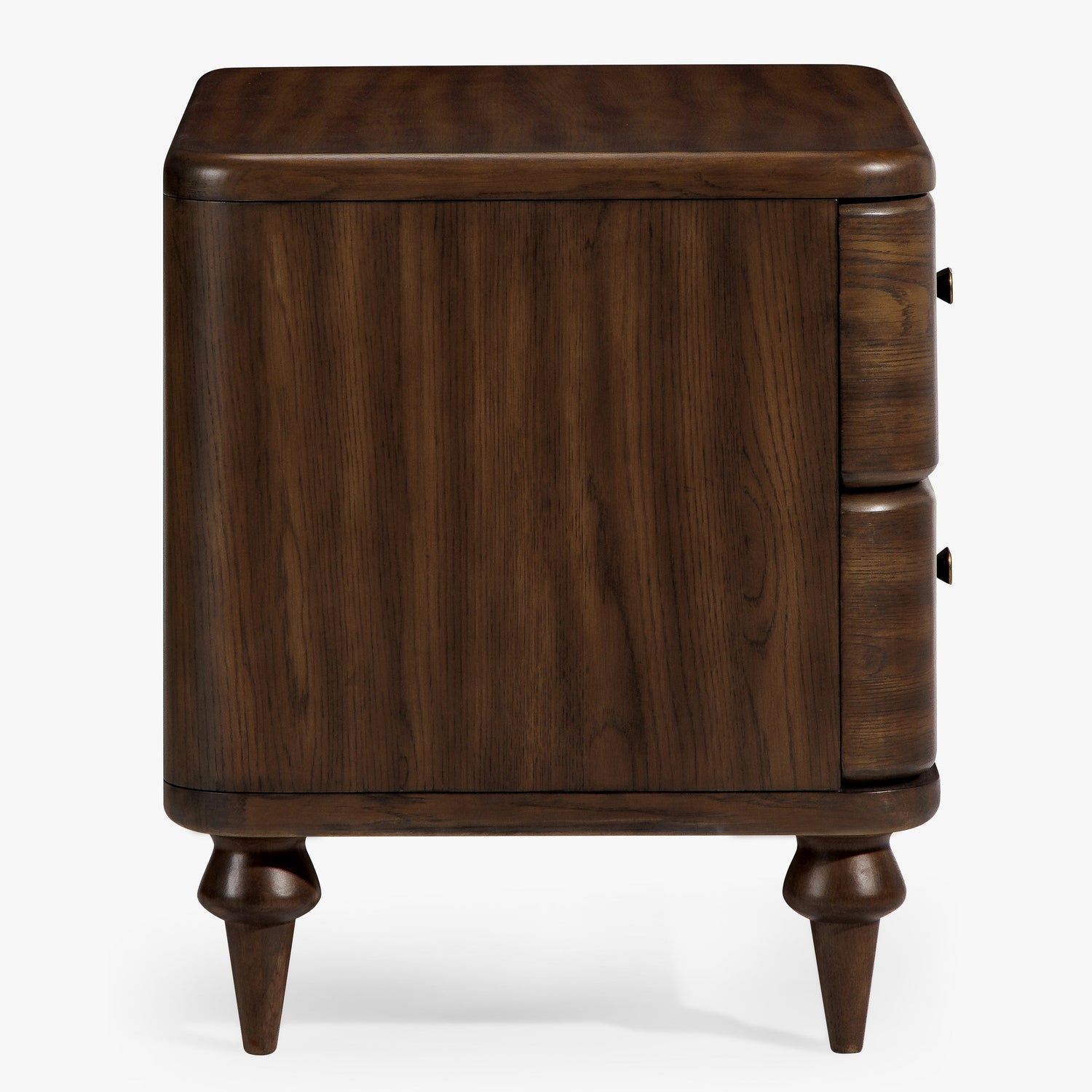 Co. House Designs Louie Walnut Nightstand